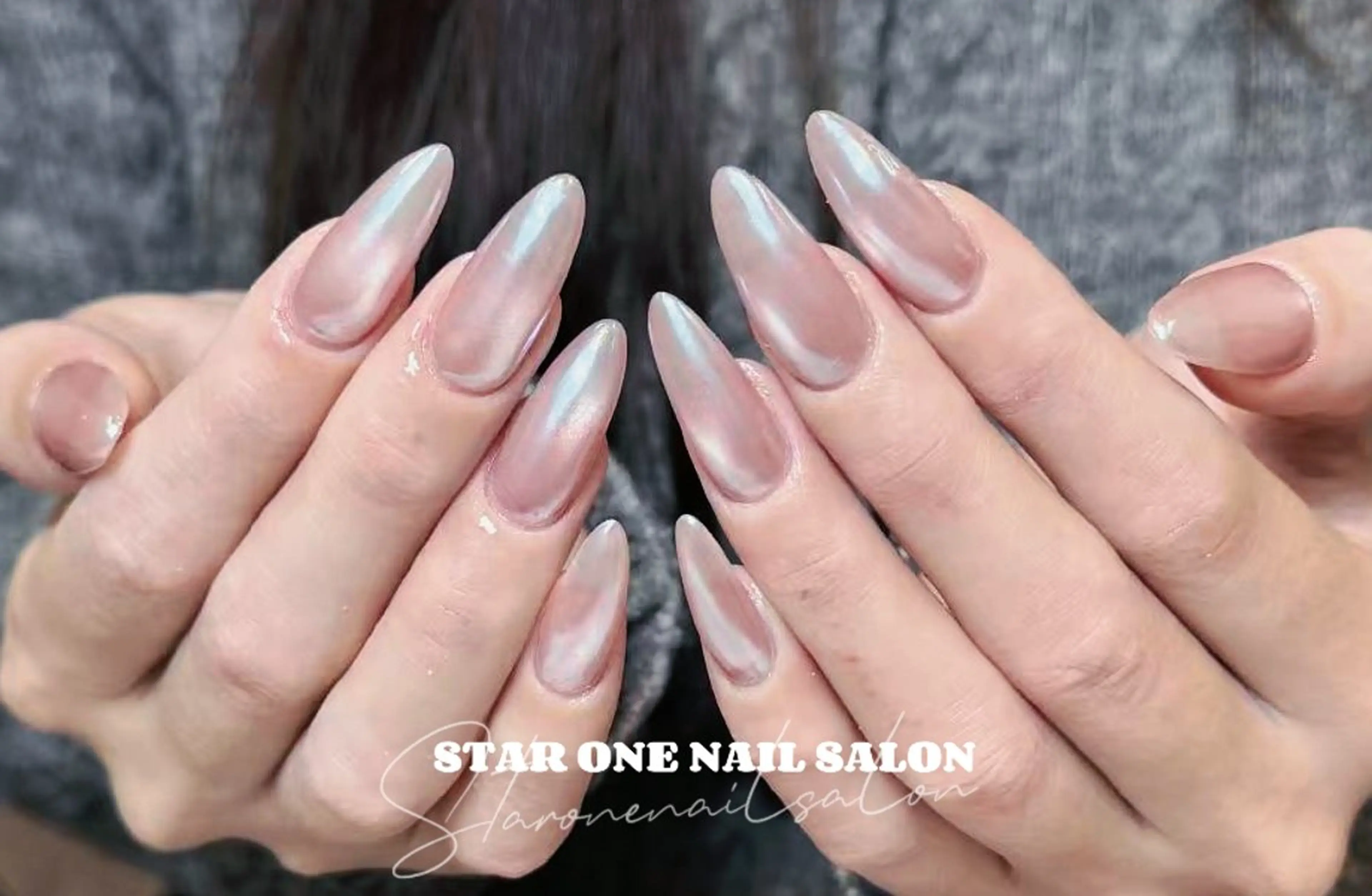 ネイル マグネットネイル ハンドネイル 星 あみのネイルデザイン