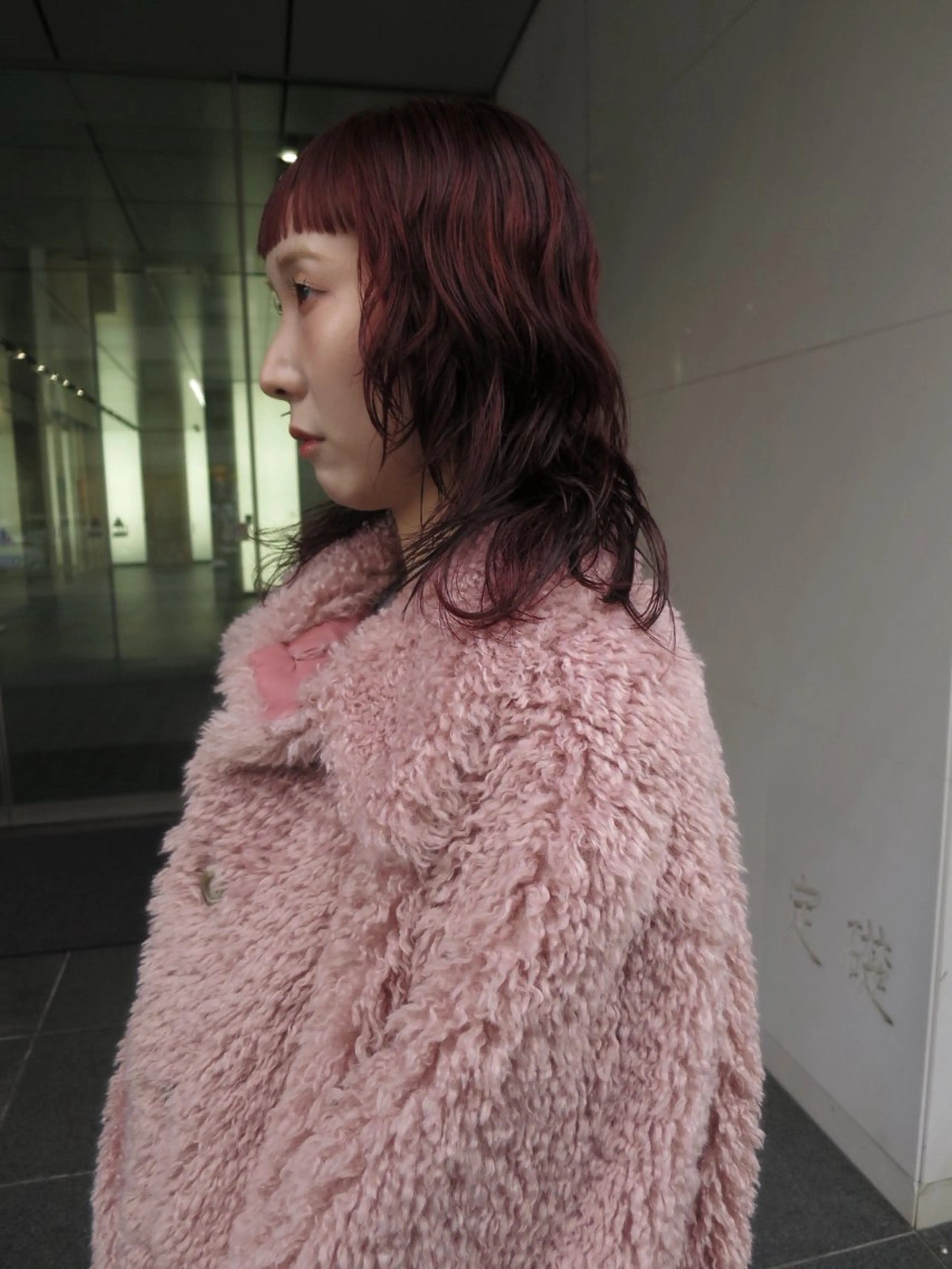 ミディアム カット ヘアカラー トリートメント yuma/ブリーチ なし/透明感/暖色のヘアスタイル