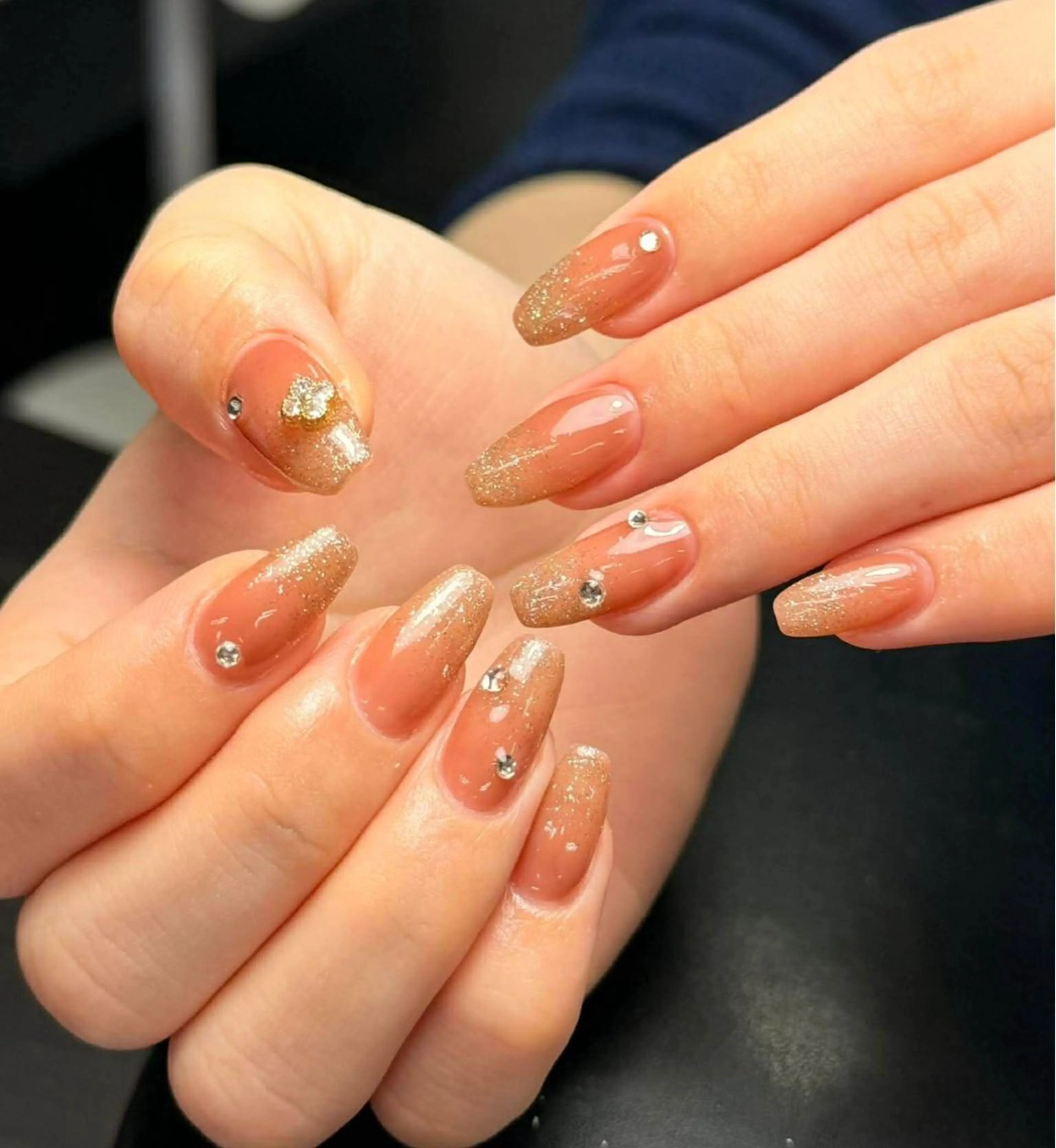 ネイル 韓国ネイル 持ち込み ニュアンスネイル ネイルチップ ハンドネイル Tini ANA.CHUOのネイルデザイン