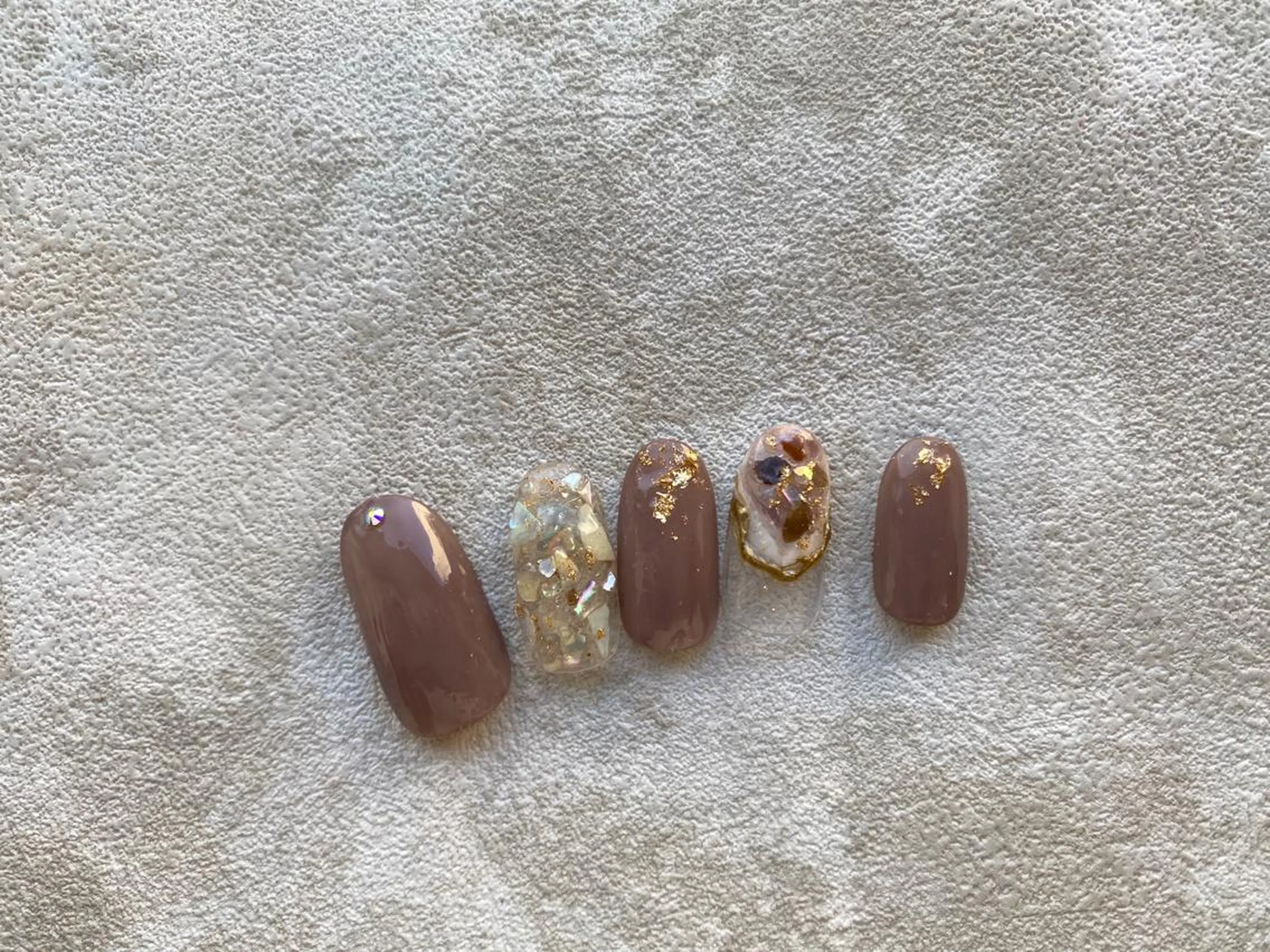 ネイル ブラウン JurerEye☆ Marikoのネイルデザイン