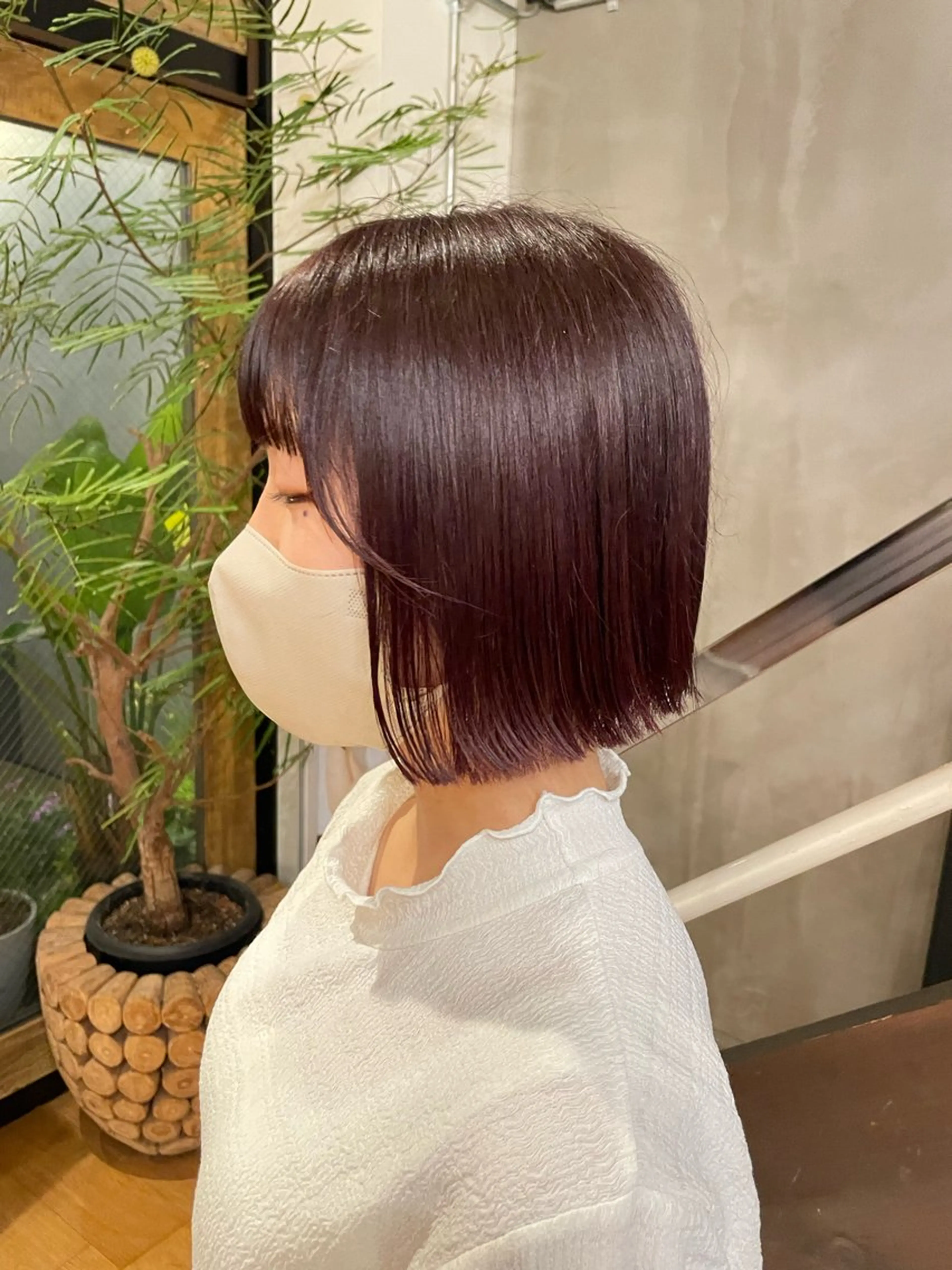 ミディアム ボブ 似合わせカラー/ 堀江美容室/レミ🎀のヘアスタイル