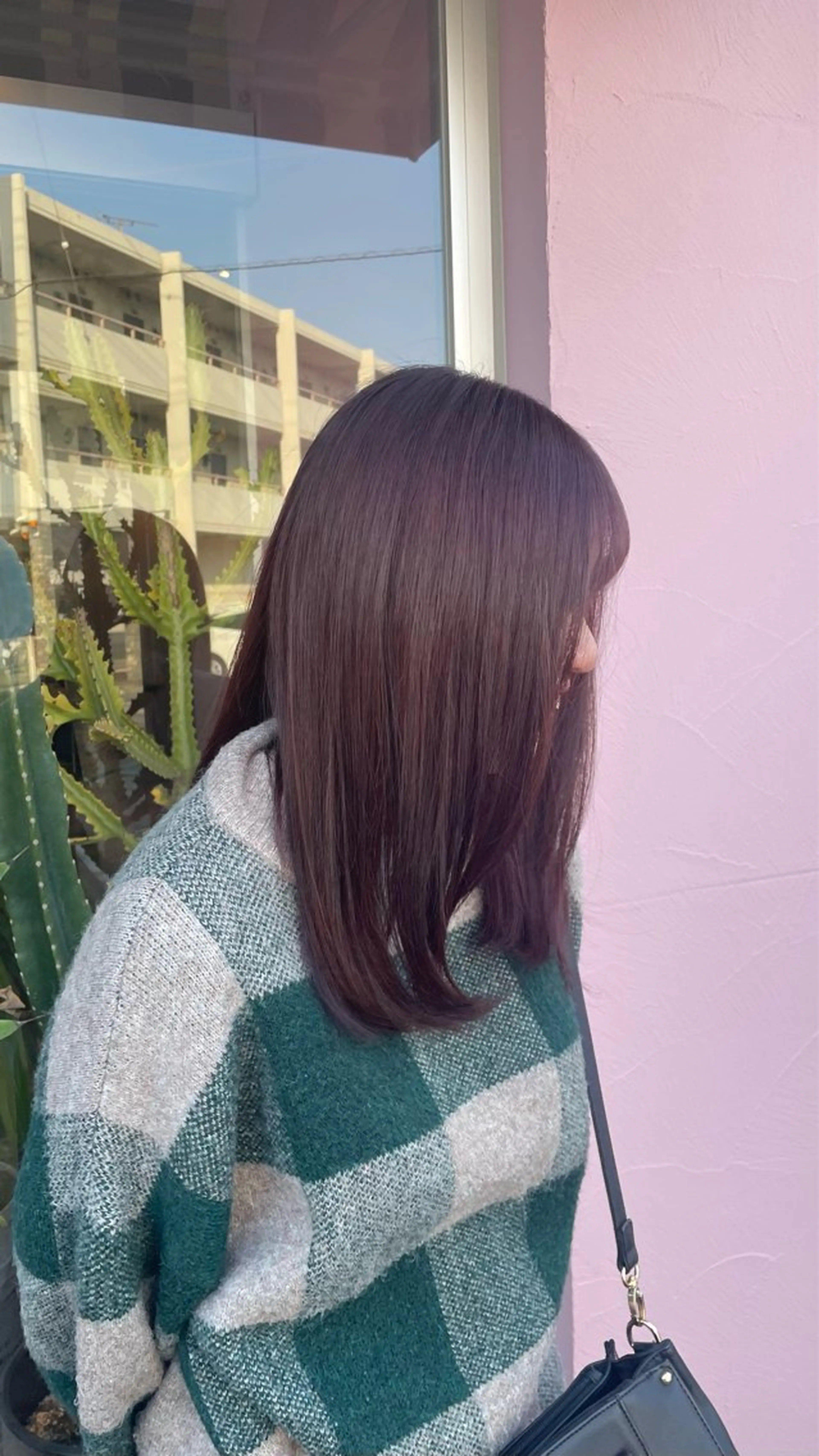 セミロング カラー なつき/ 艶カラー/縮毛矯正のヘアスタイル