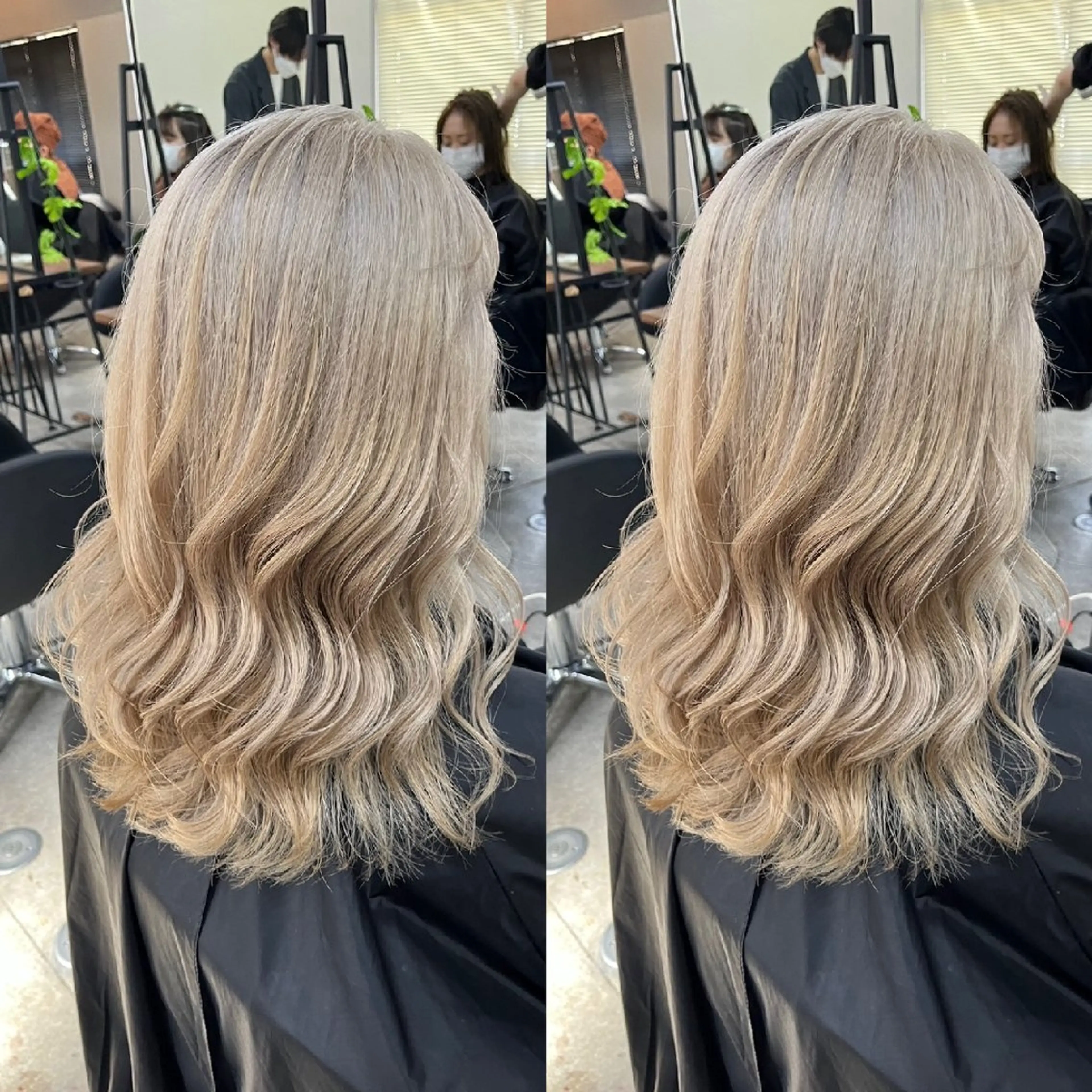 ミディアム ハイライト 髪質改善 韓国風ヘア 縮毛矯正 トリートメント 髪質改善カラー＊ rinのヘアスタイル