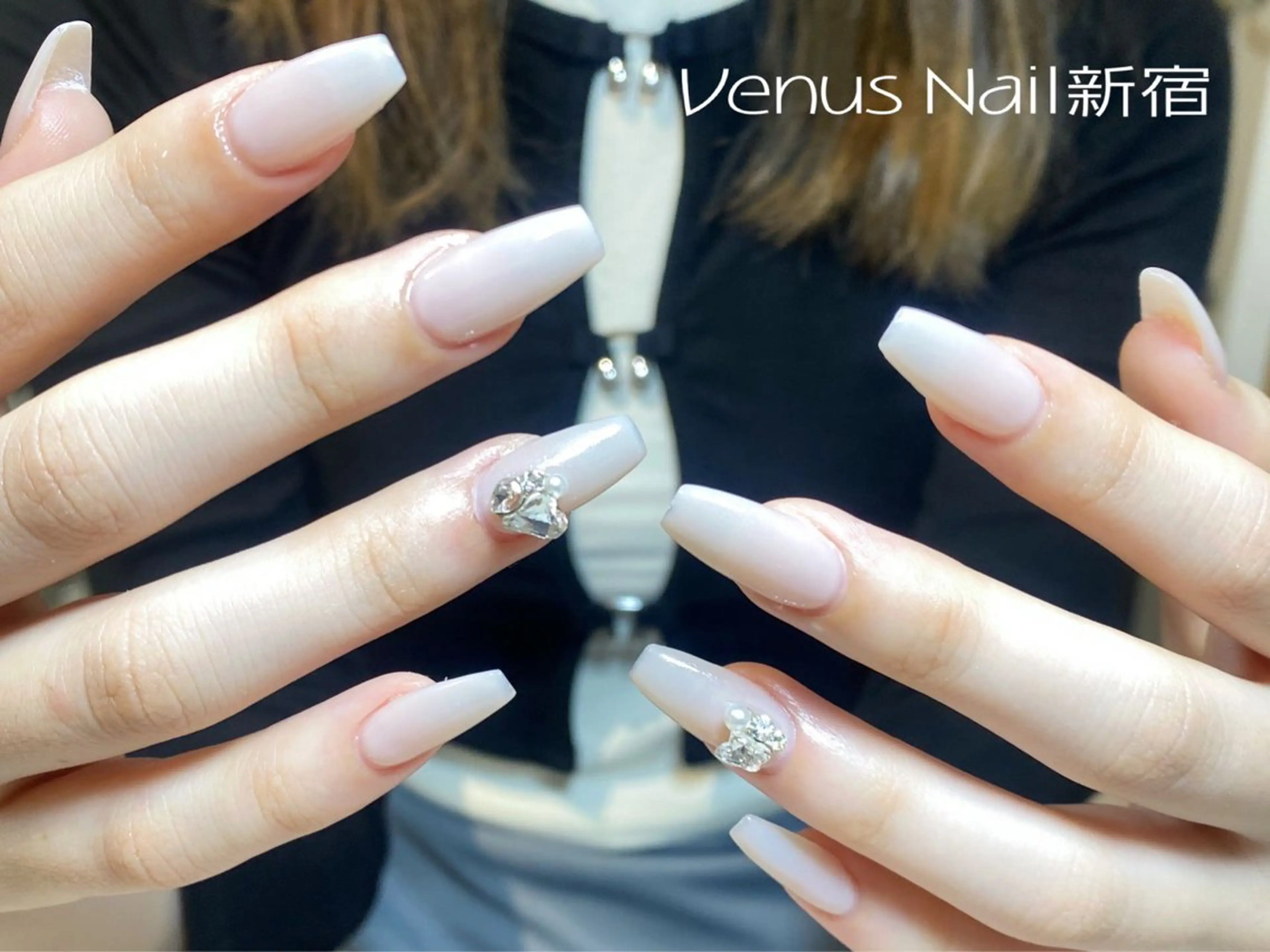 ネイル ワンカラーネイル Venus nail チップ長さだし専門店のネイルデザイン