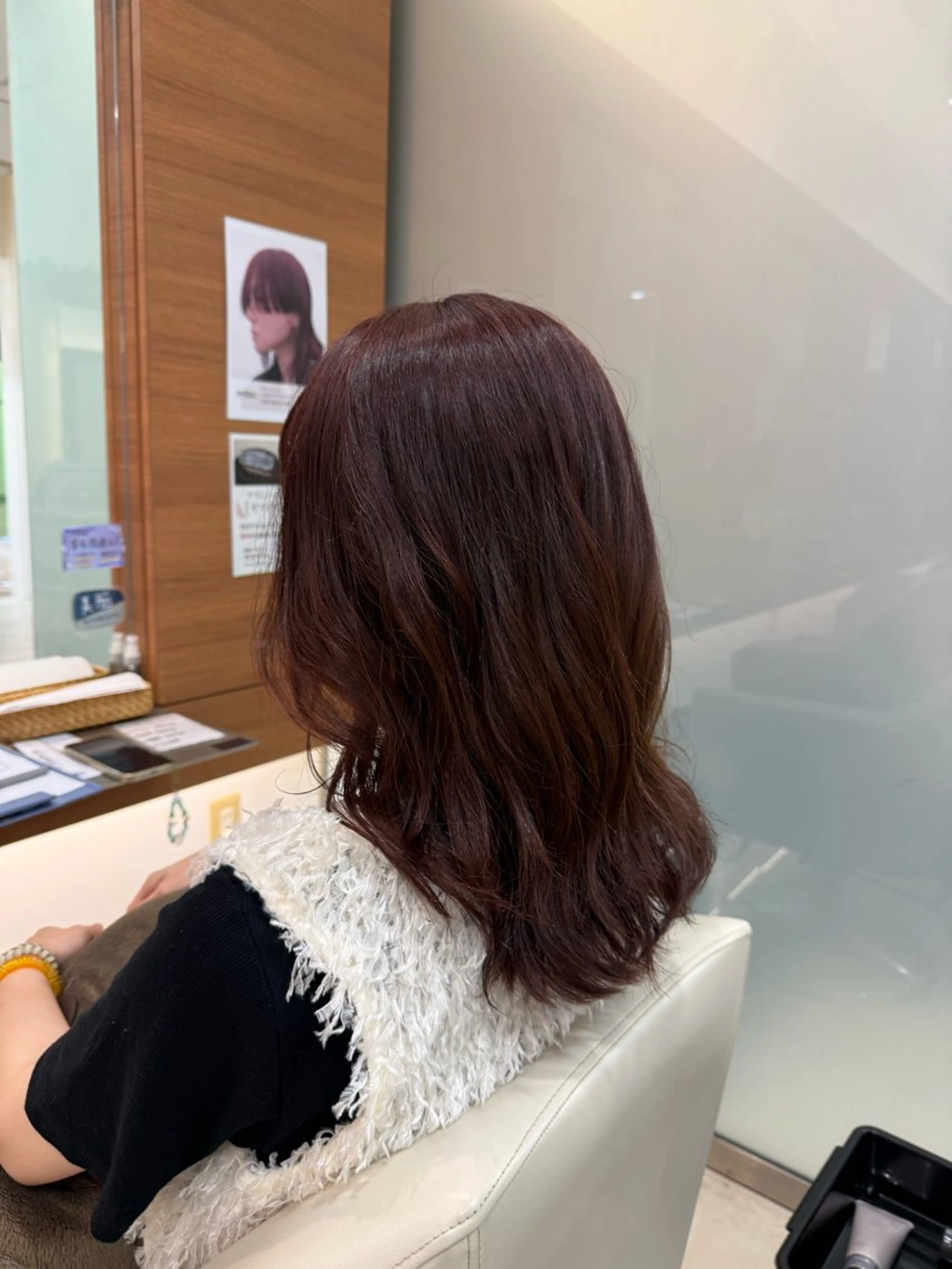 ミディアム カラー ピンクカラー カット ヘアカラー かほ /ナチュラルカラーのヘアスタイル