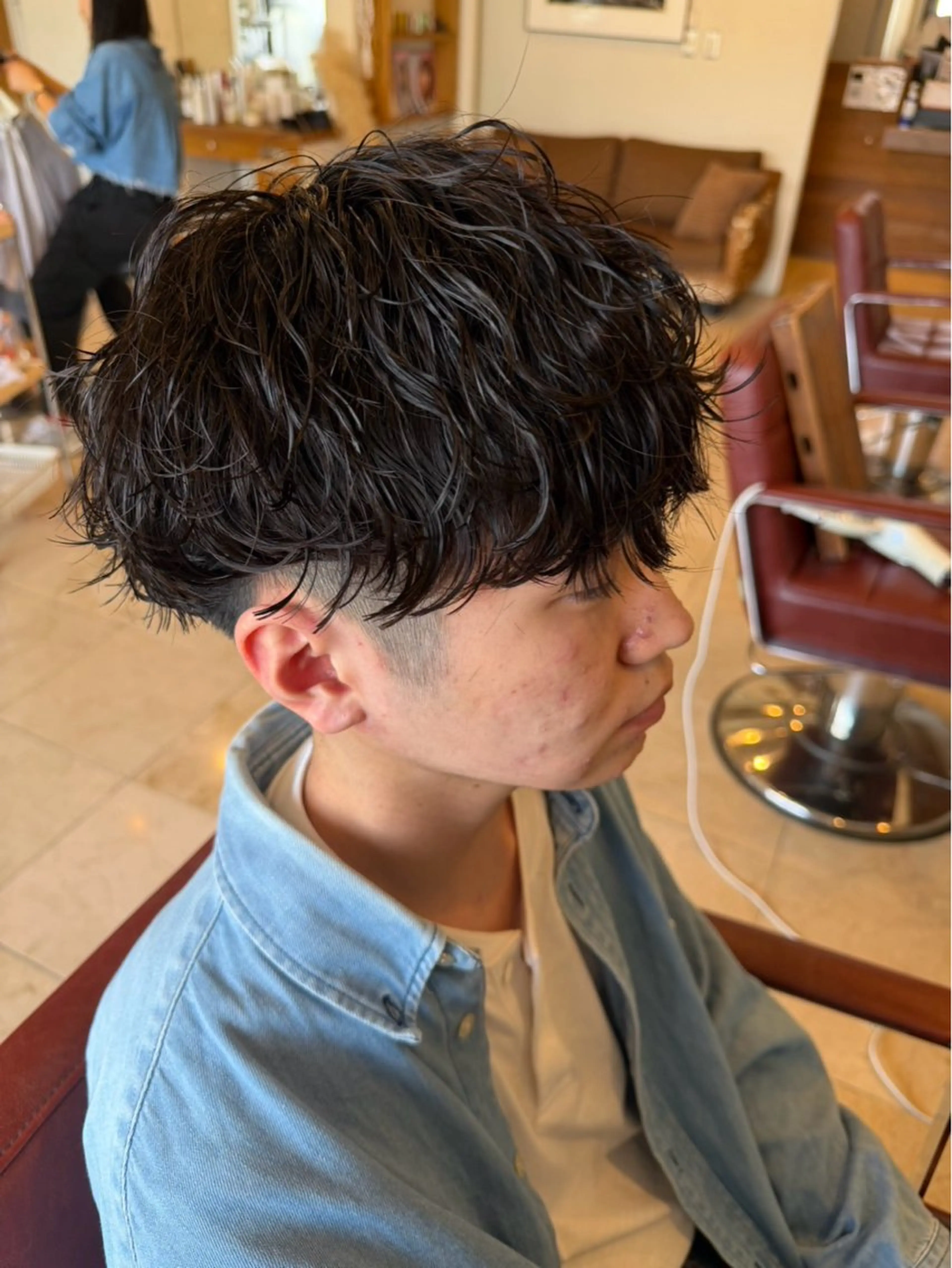 ショート カット パーマ 今村俊介 メンズカットのヘアスタイル