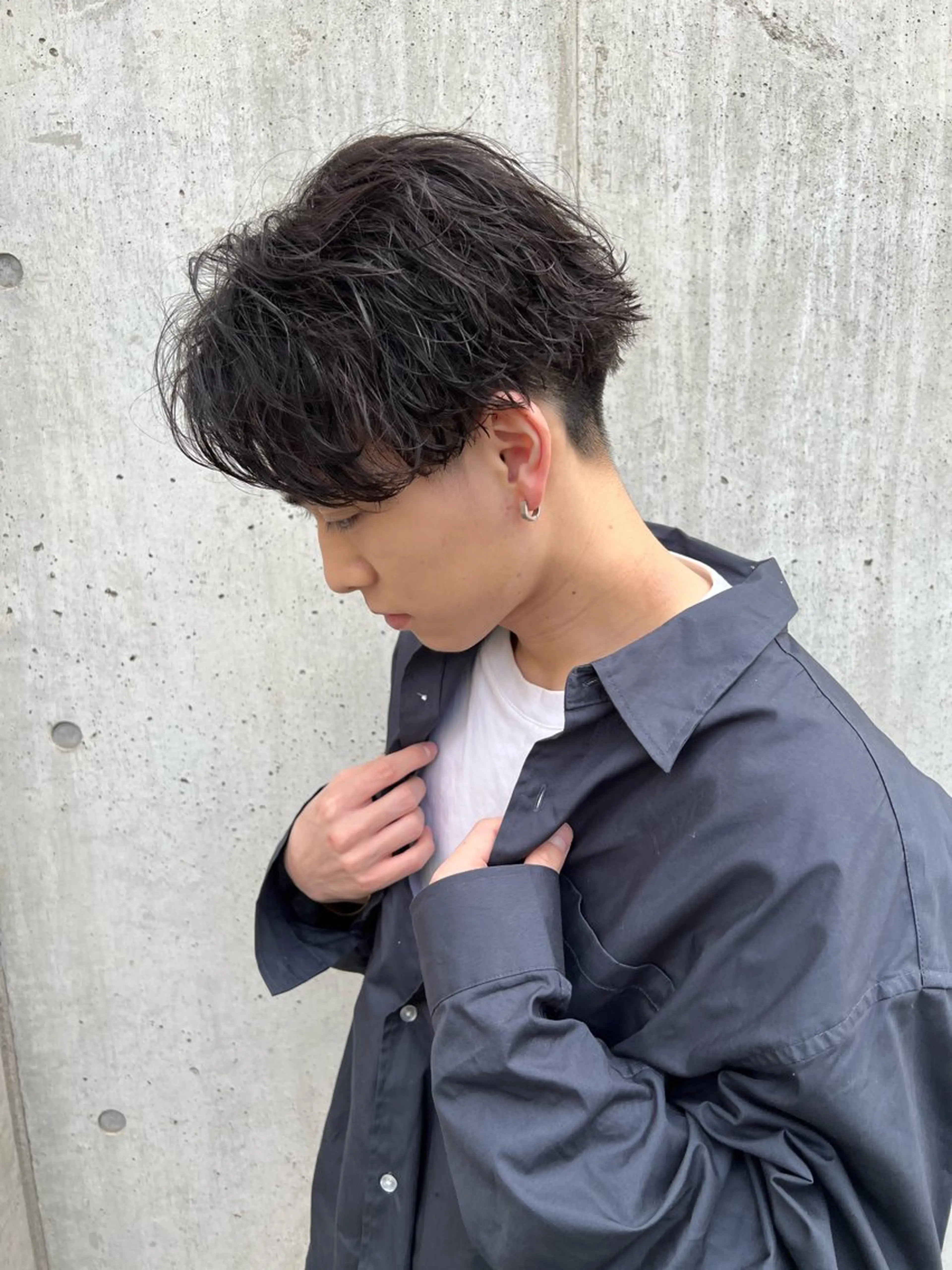 メンズ レイヤー/ボブパーマ ⭐️NAOKIのヘアスタイル