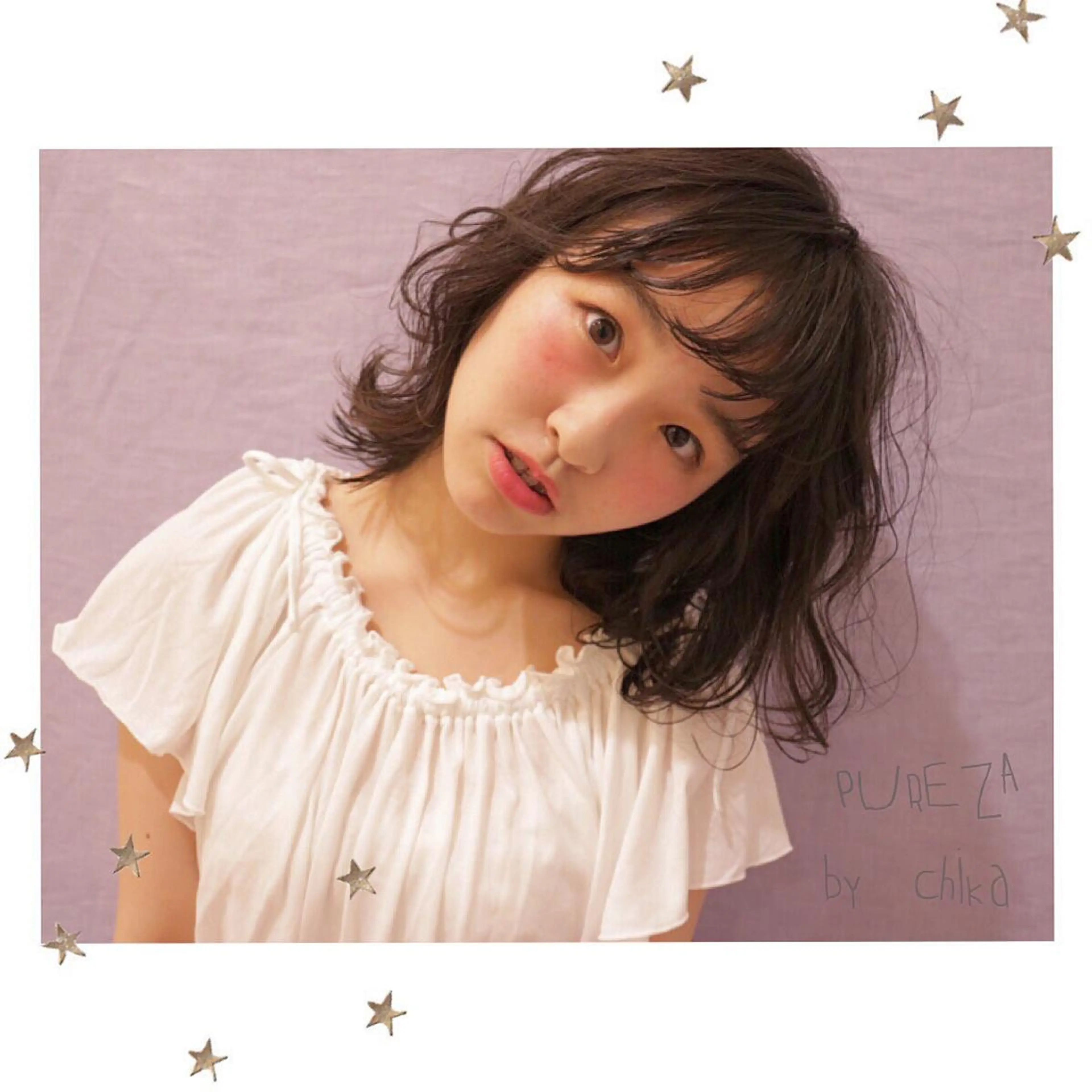 ミディアム 市川 千夏のヘアスタイル