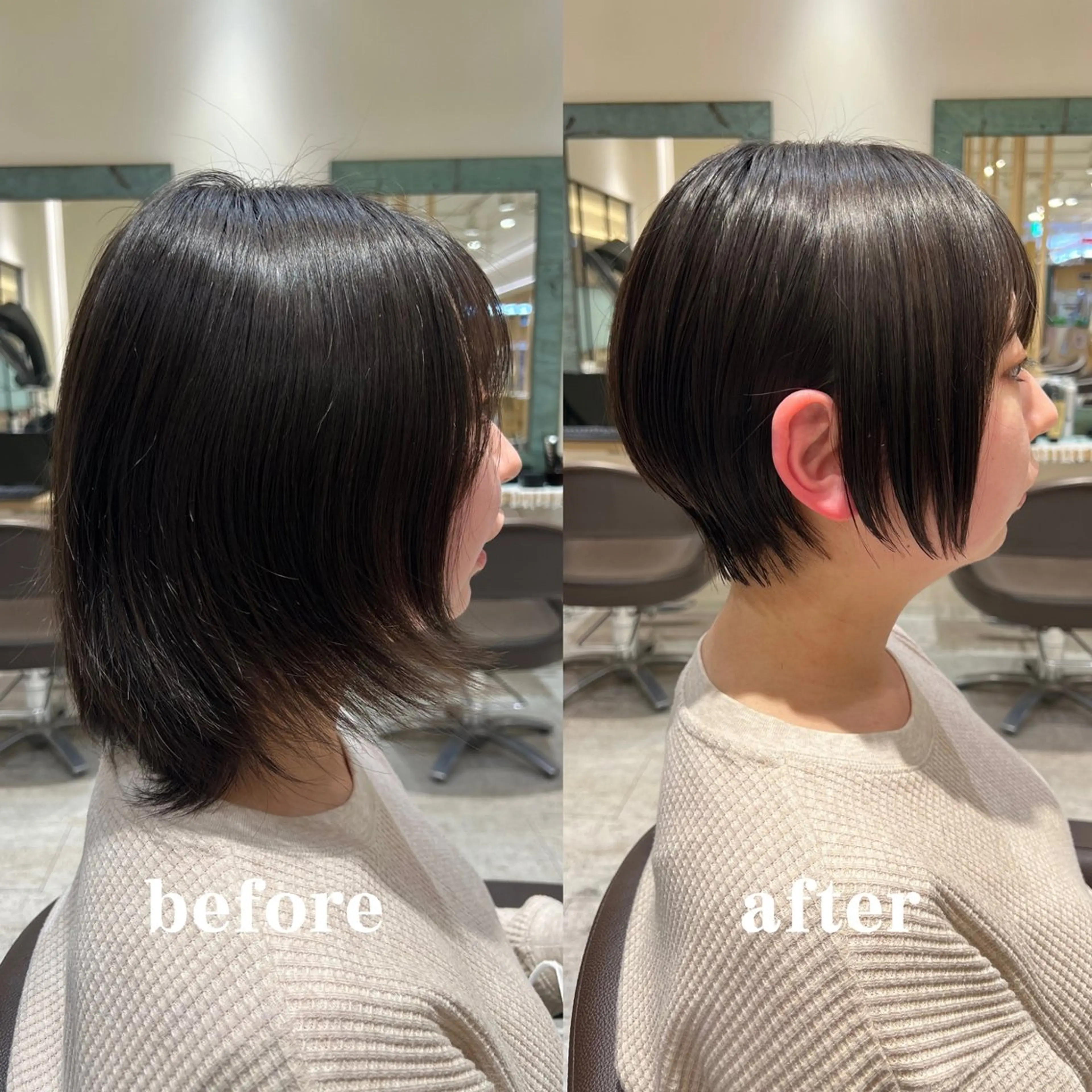 ショート 丸みショート ショートヘア レイヤー/似合わせ カット横川夕華🫧のヘアスタイル