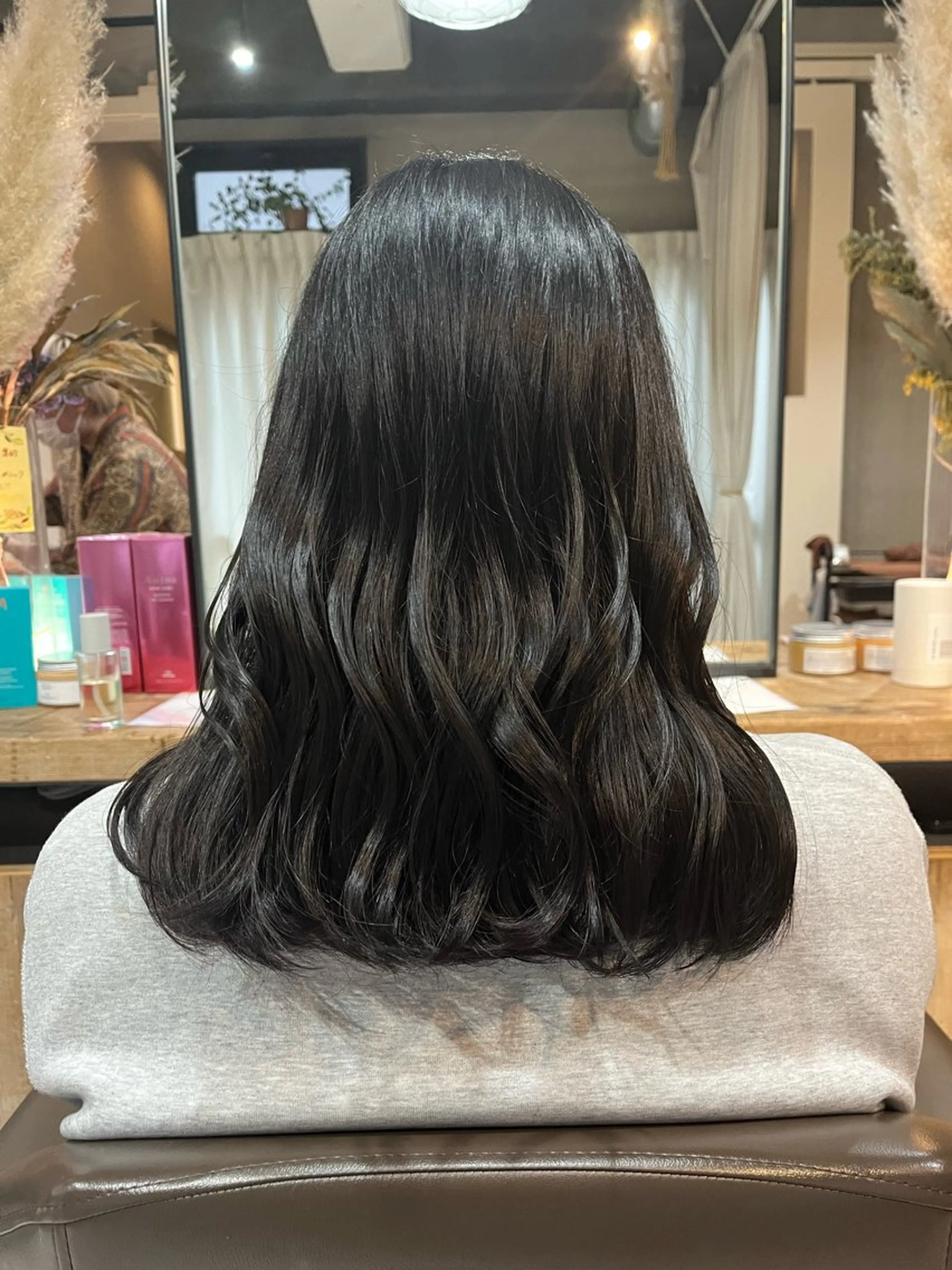 ミディアム カラー ヘアカラー 阿部 翔一郎/暖色系カラーのヘアスタイル