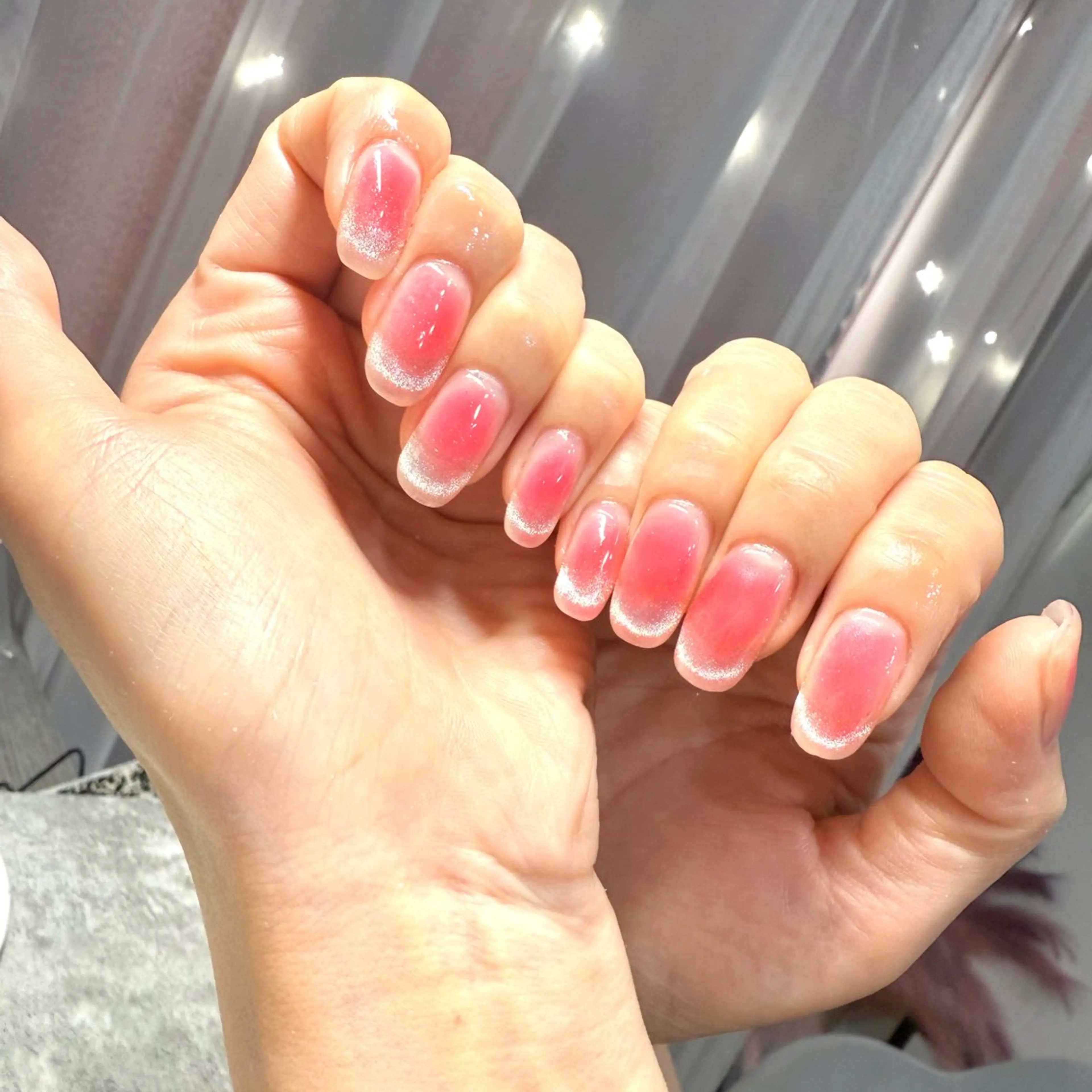 ネイル チークネイル フレンチネイル マグネットネイル マグネットフレンチ ハンドネイル ★Rinail... .のネイルデザイン