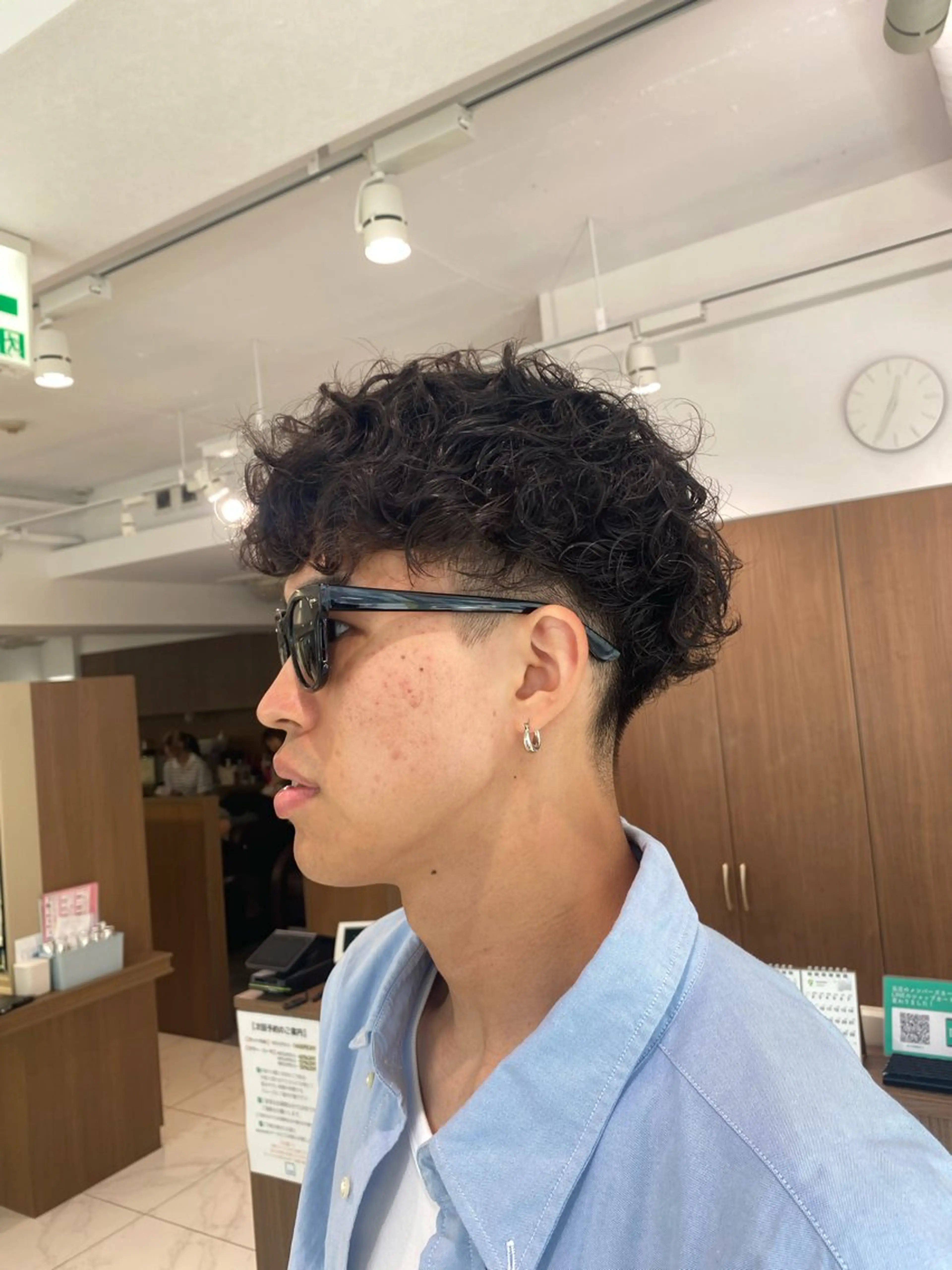 パーマ メンズ カット パーマ ハードパーマ Rico💜のヘアスタイル