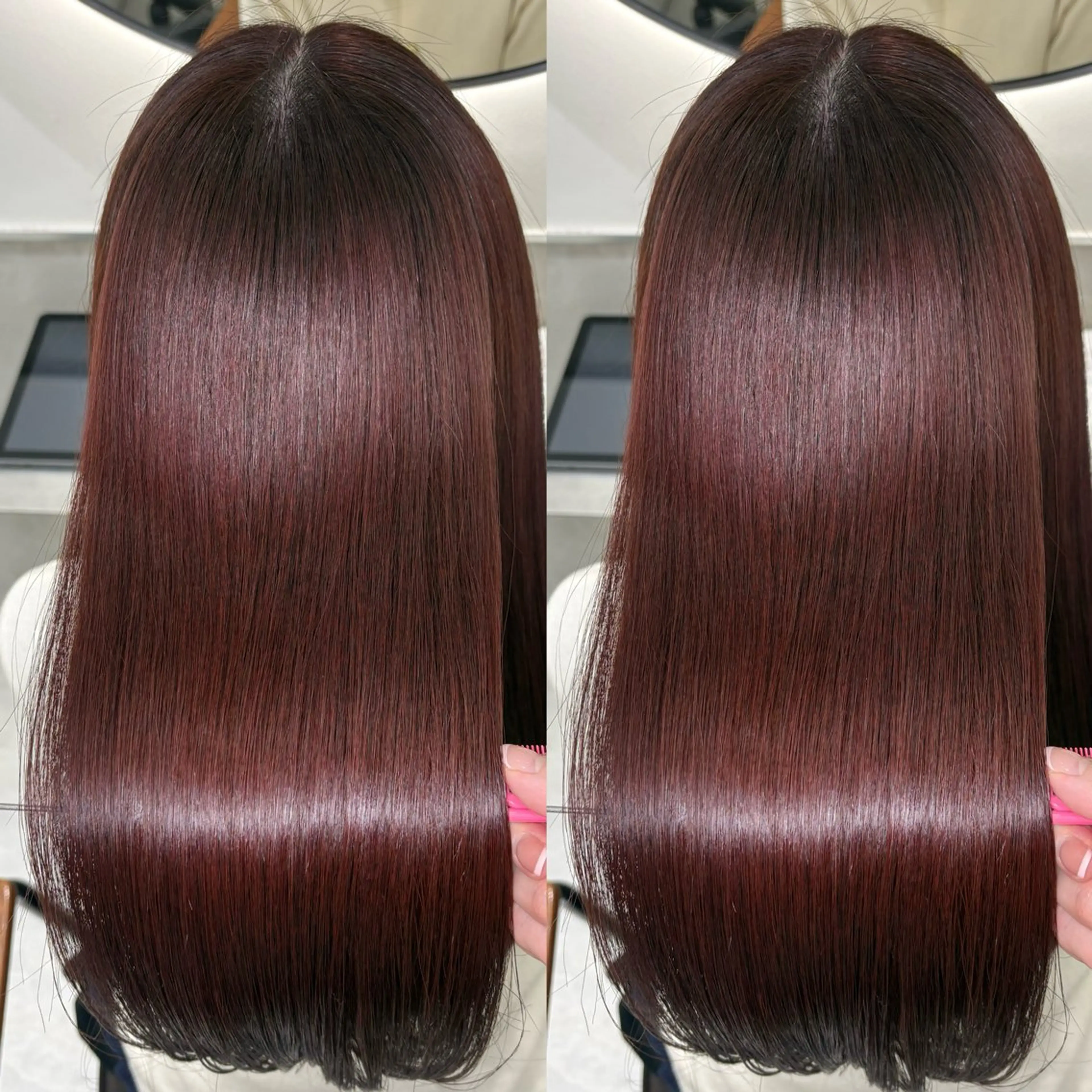 カット+ダブルカラー🫧💐+オージュアトリートメント💘の写真