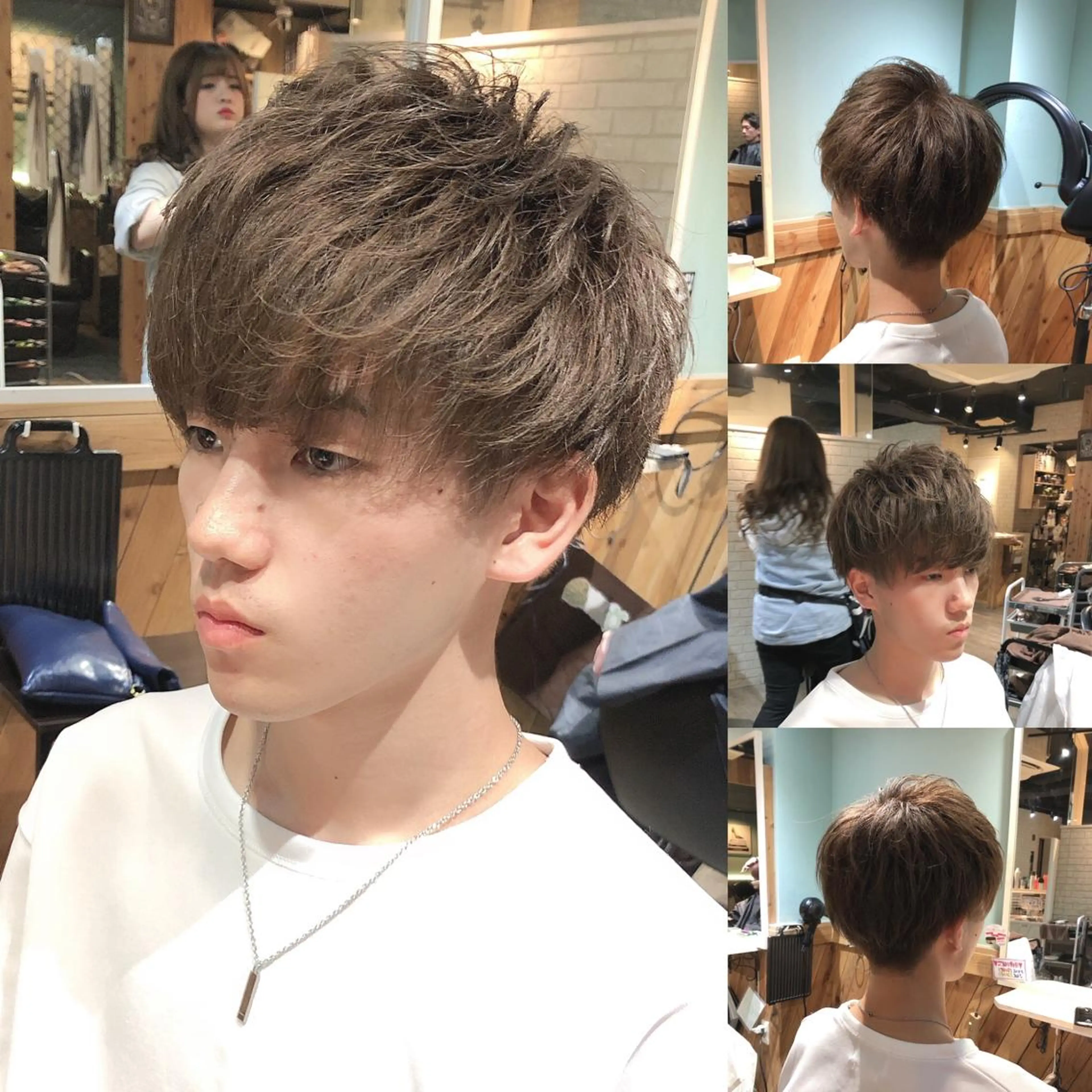 ショート カラー メンズ 薮 恵一のヘアスタイル