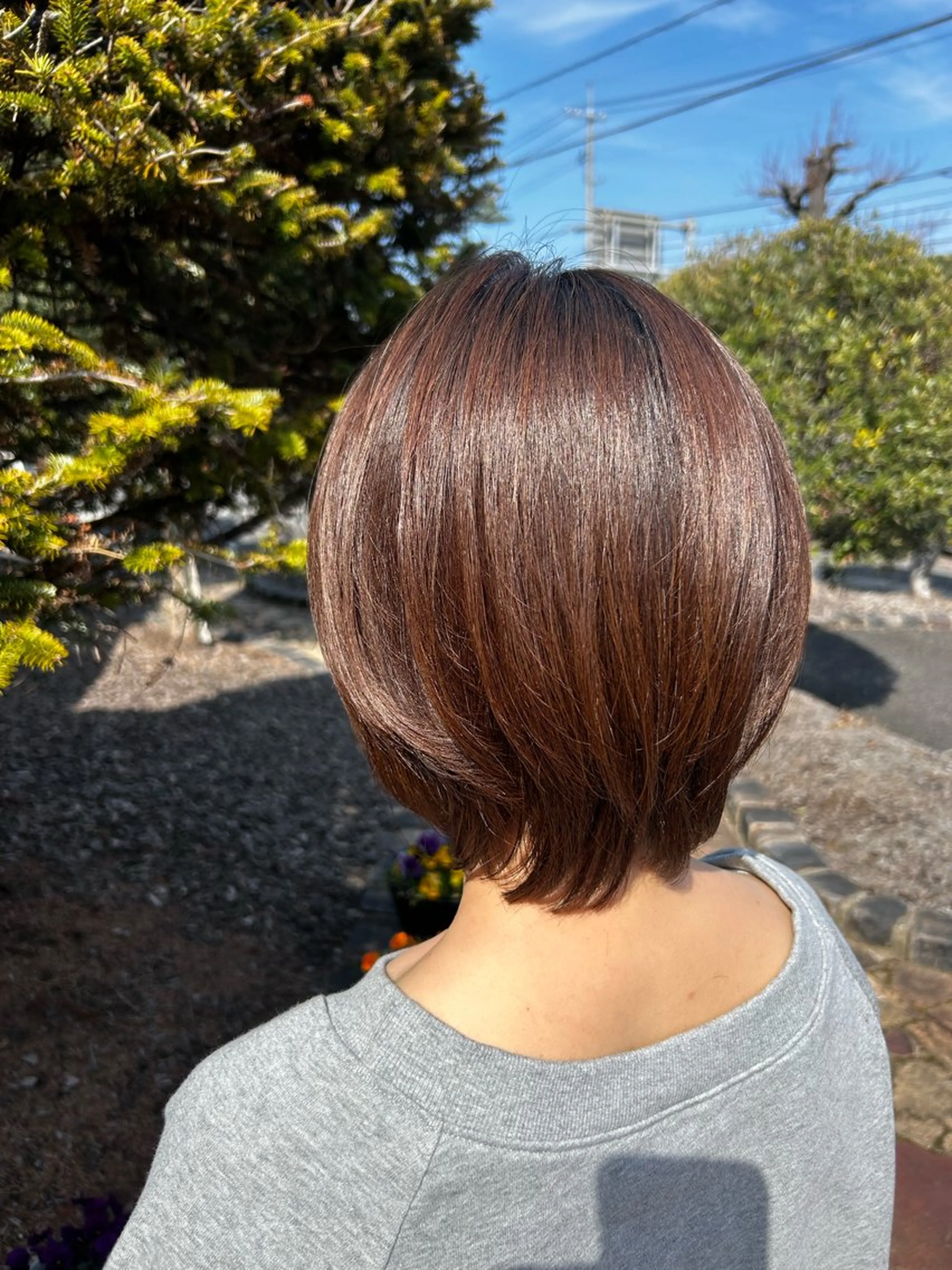 ミディアム レイヤーカット カット ヘアルームflat・ Rena🌼ྀིのヘアスタイル