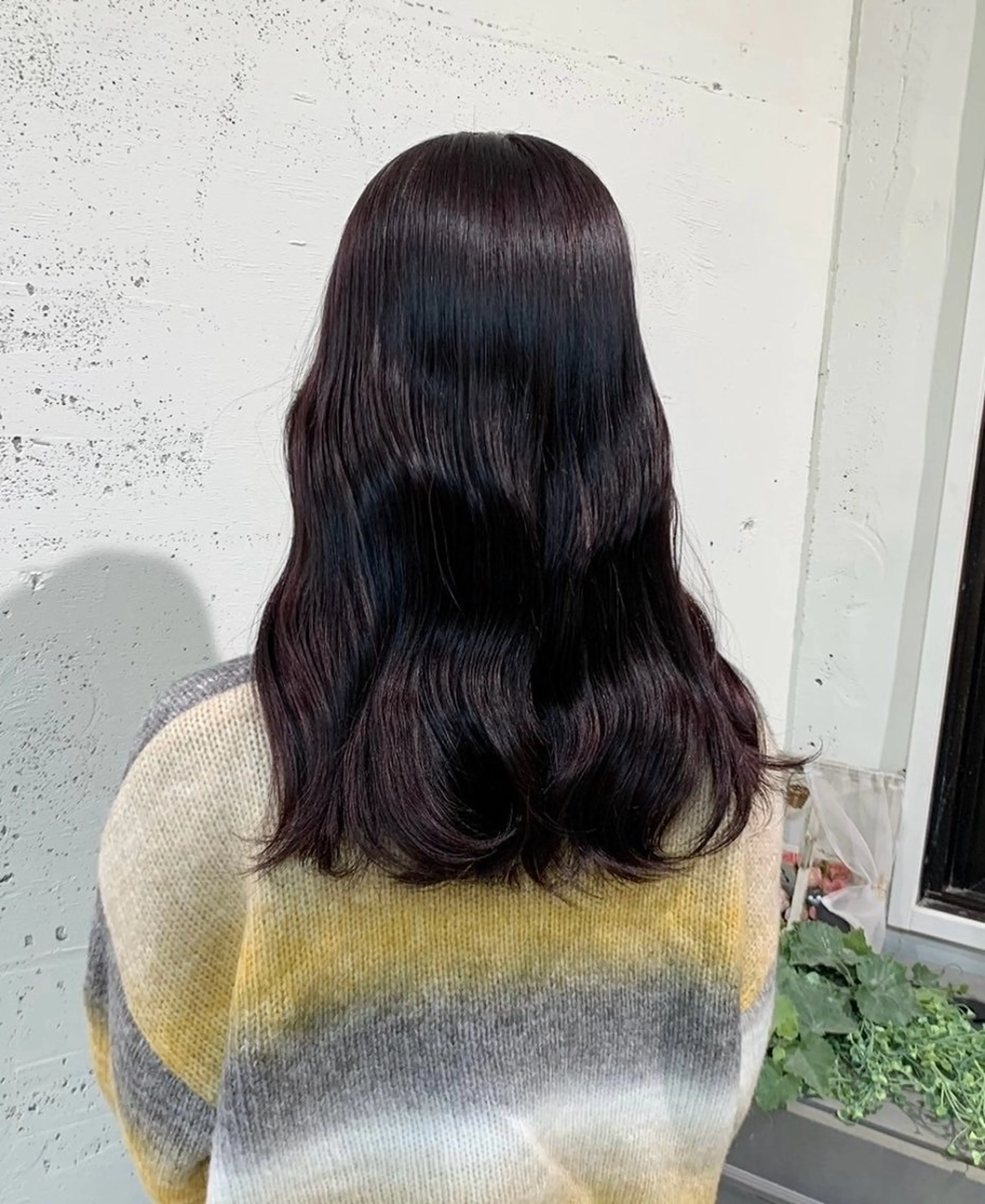 セミロング カラー 透明感カラー🎀／ 寒色カラー／マツエクのヘアスタイル