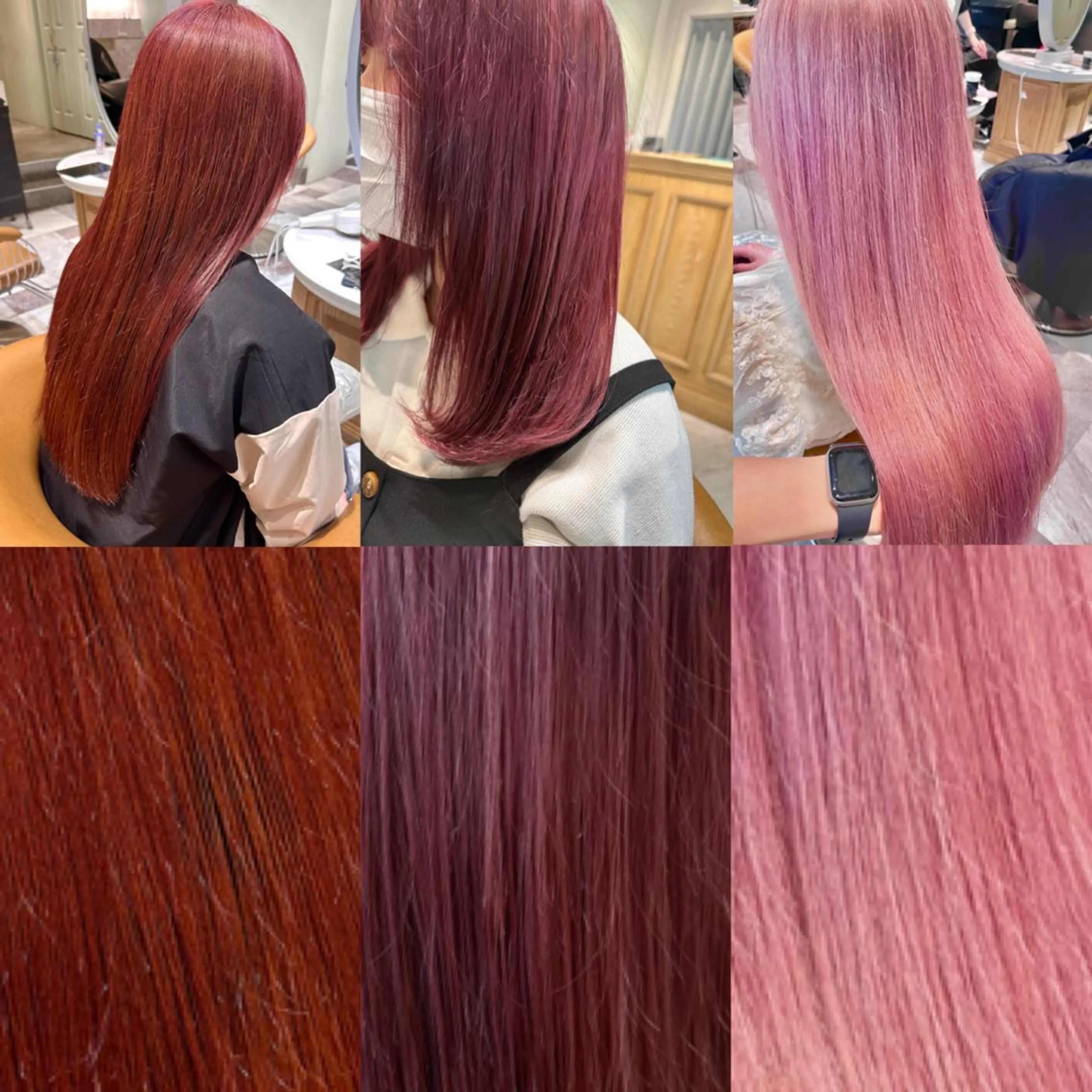 カラー ブリーチ ダブルカラー イヤリングカラー ハイライトカラー インナーカラー 渡辺 麻衣のヘアスタイル