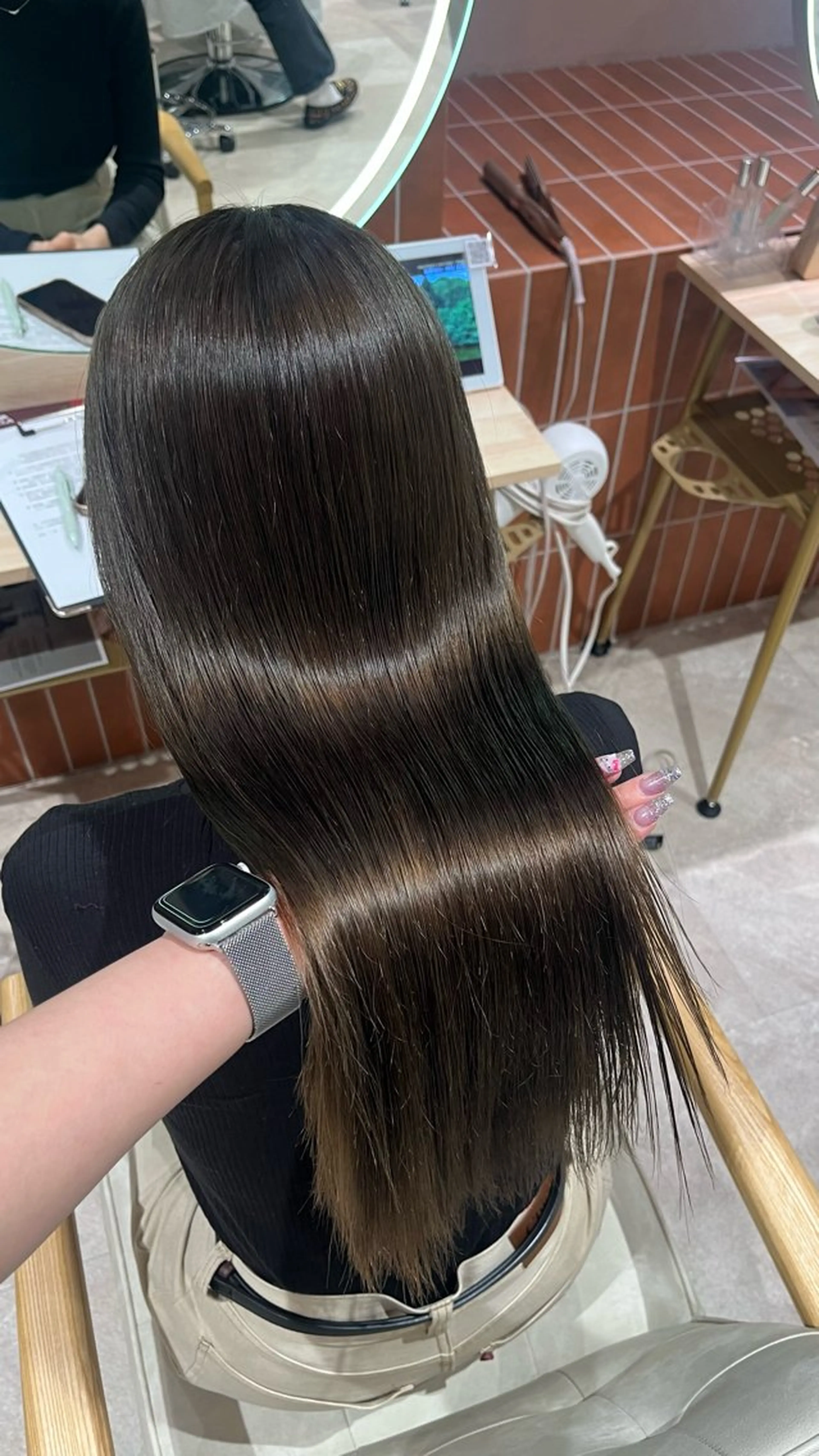 ロング カラー ヘアカラー トリートメント 🎀暖色カラー/ ハナ🎀のヘアスタイル