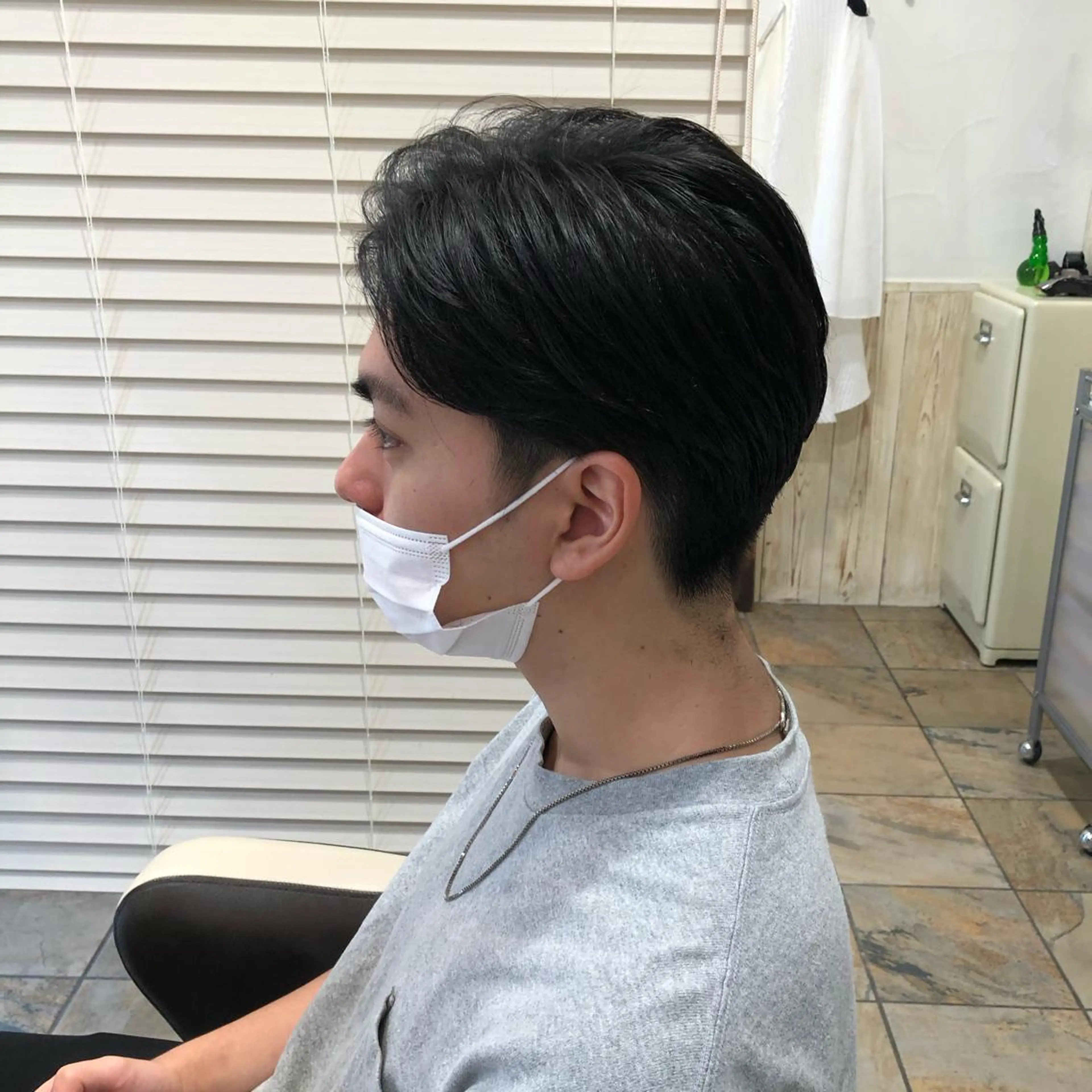 ショート カラー パーマ メンズ カット メンズサロン💈 吉岡陽【中野】のヘアスタイル