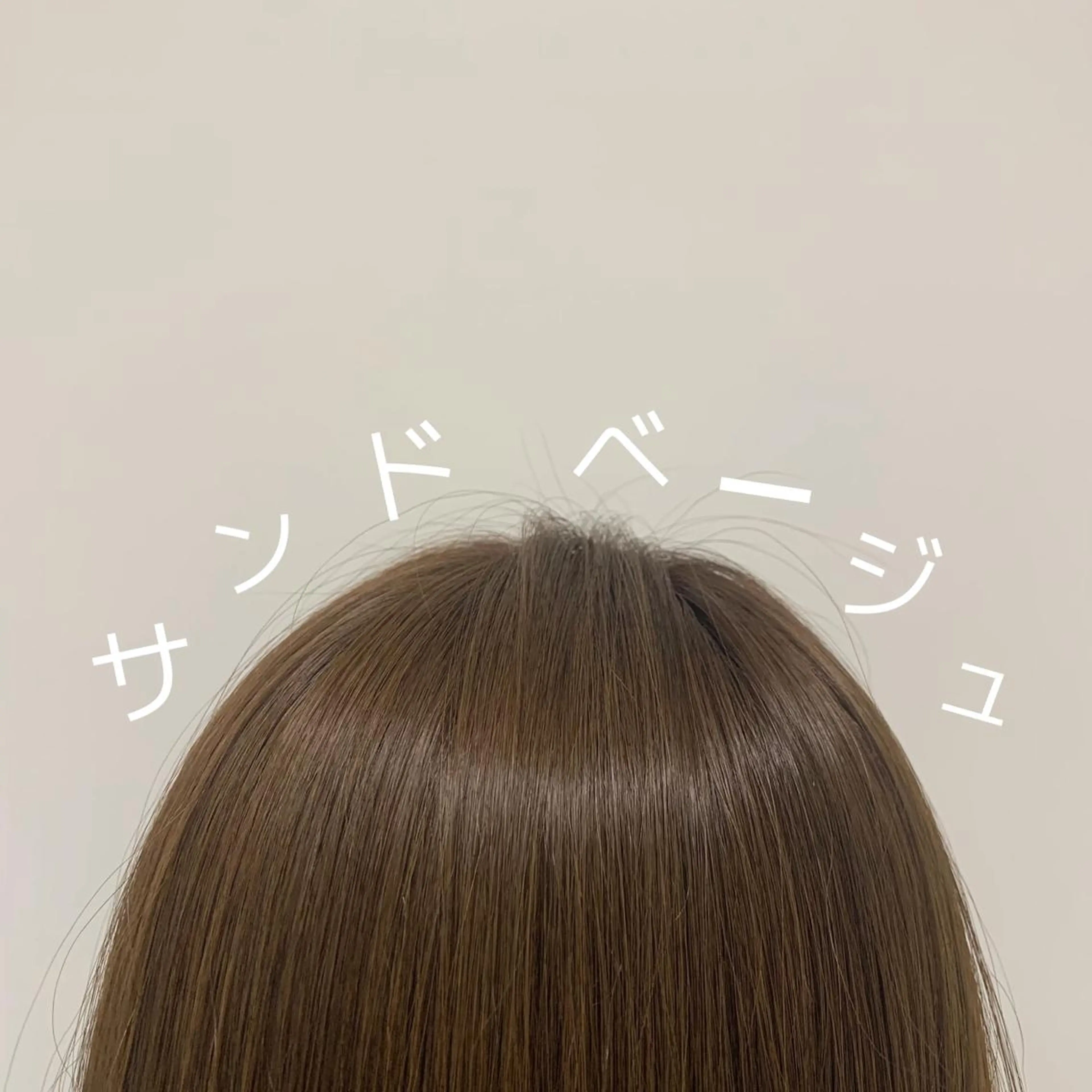 セミロング カラー ベージュカラー 髪質改善カラー&TR 縮毛矯正/弱酸性矯正のヘアスタイル