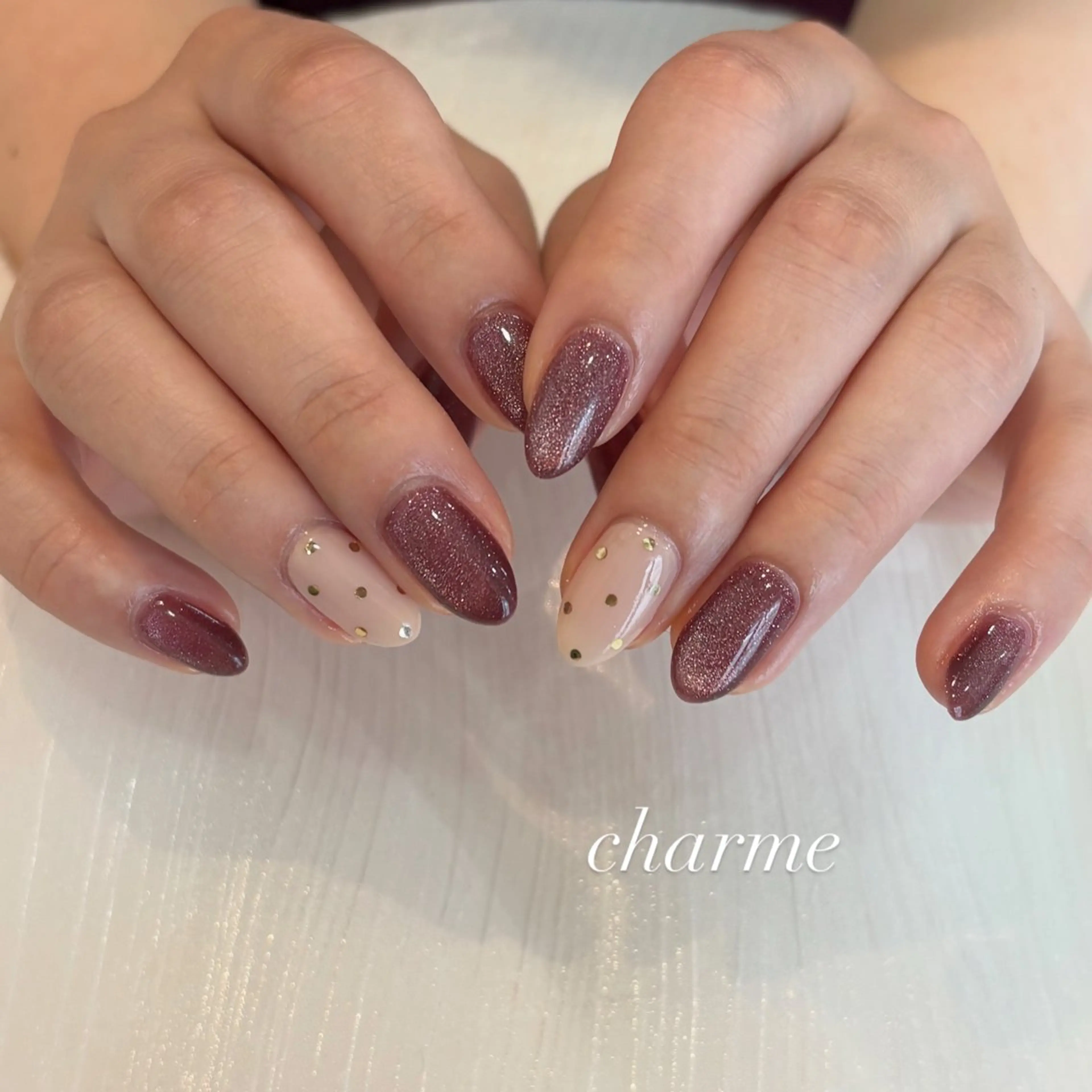 ネイル ハンドネイル charme yunonのネイルデザイン