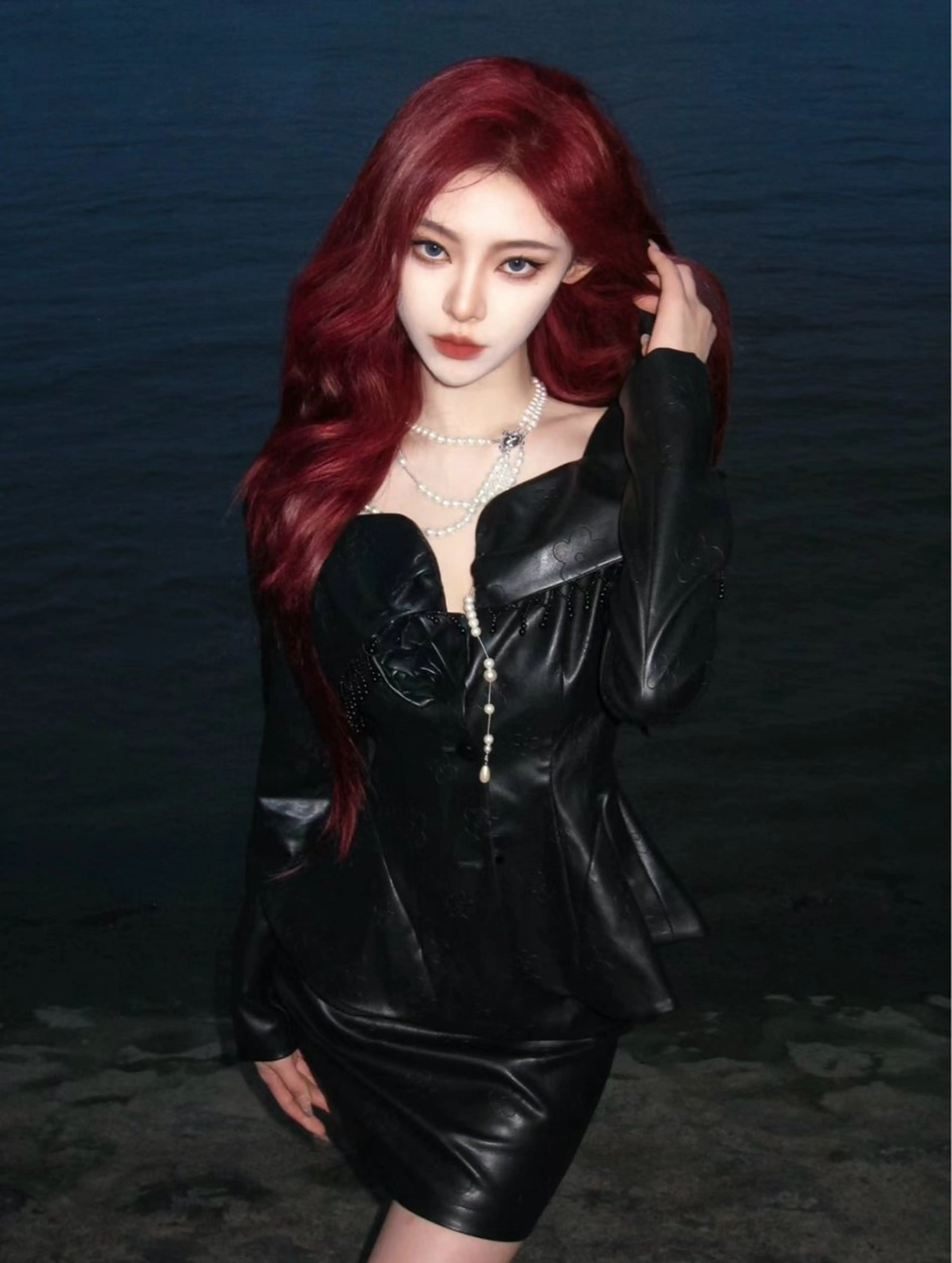 ロング カラー カット ヘアカラー トリートメント ワンホン/エクステ ケラチン/Kaitoのヘアスタイル