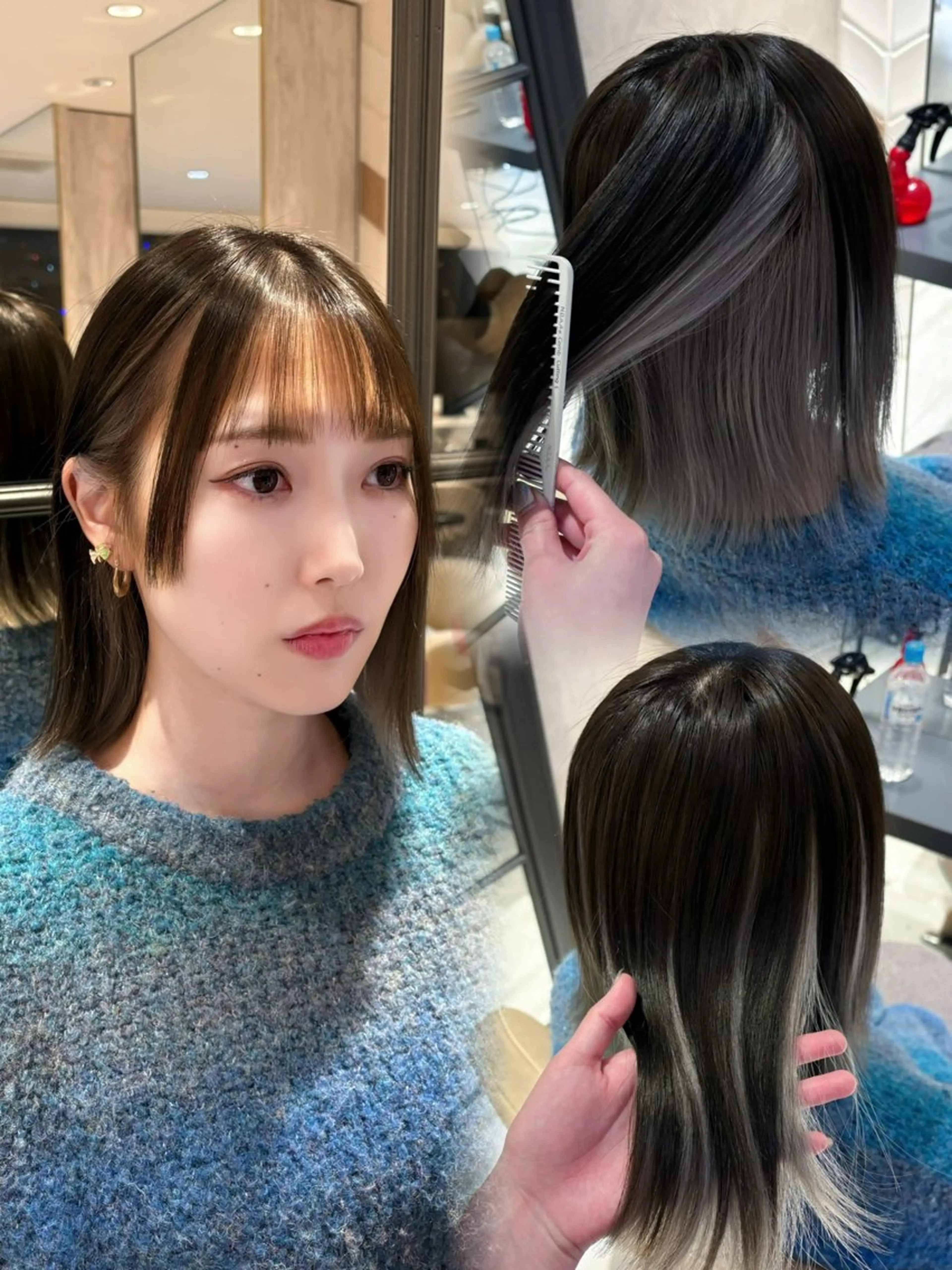 ミディアム ヘアカラー 🩶kind虎井遥音 カットモデル募集🩶のヘアスタイル