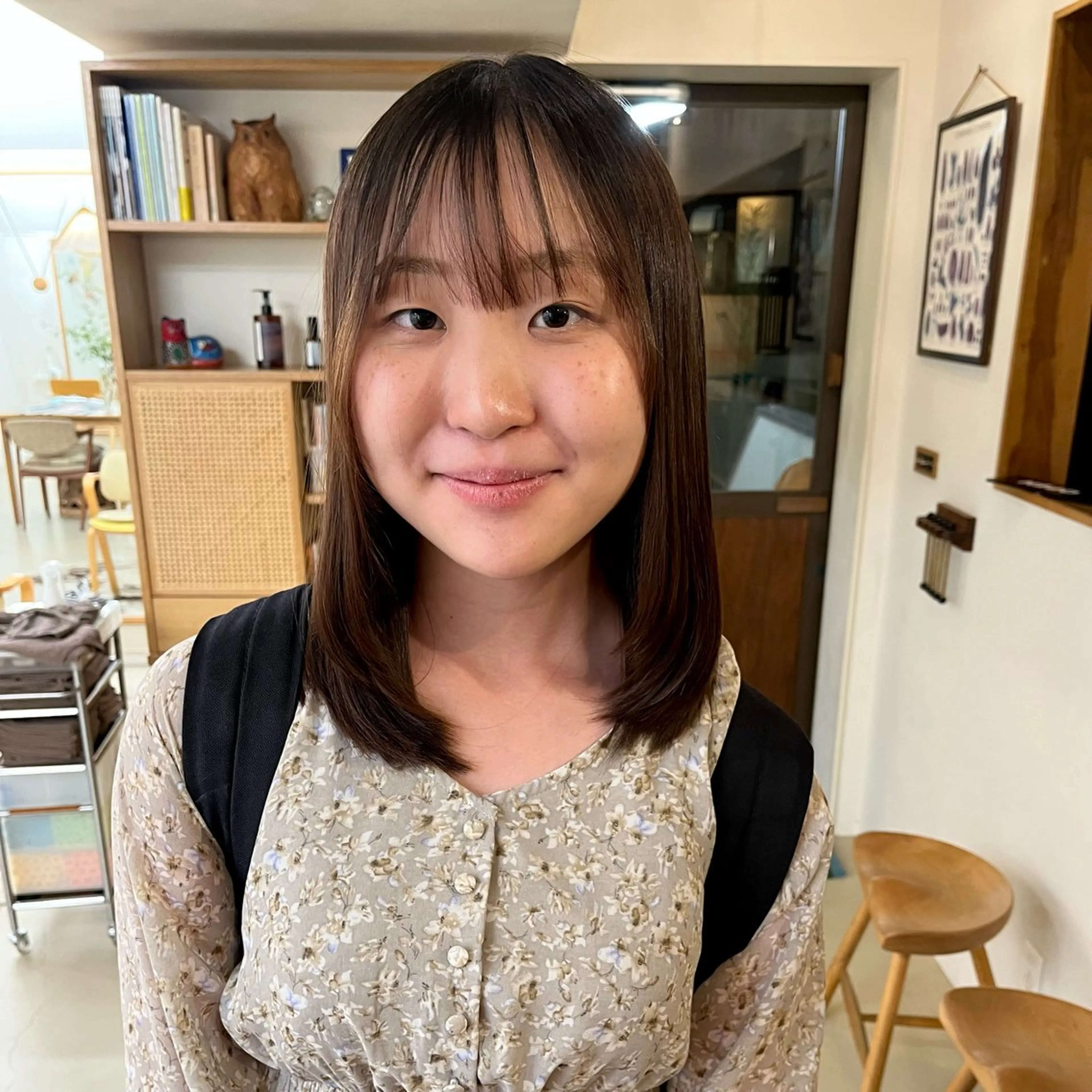 ミディアム カラー 宇野澤 銘のヘアスタイル