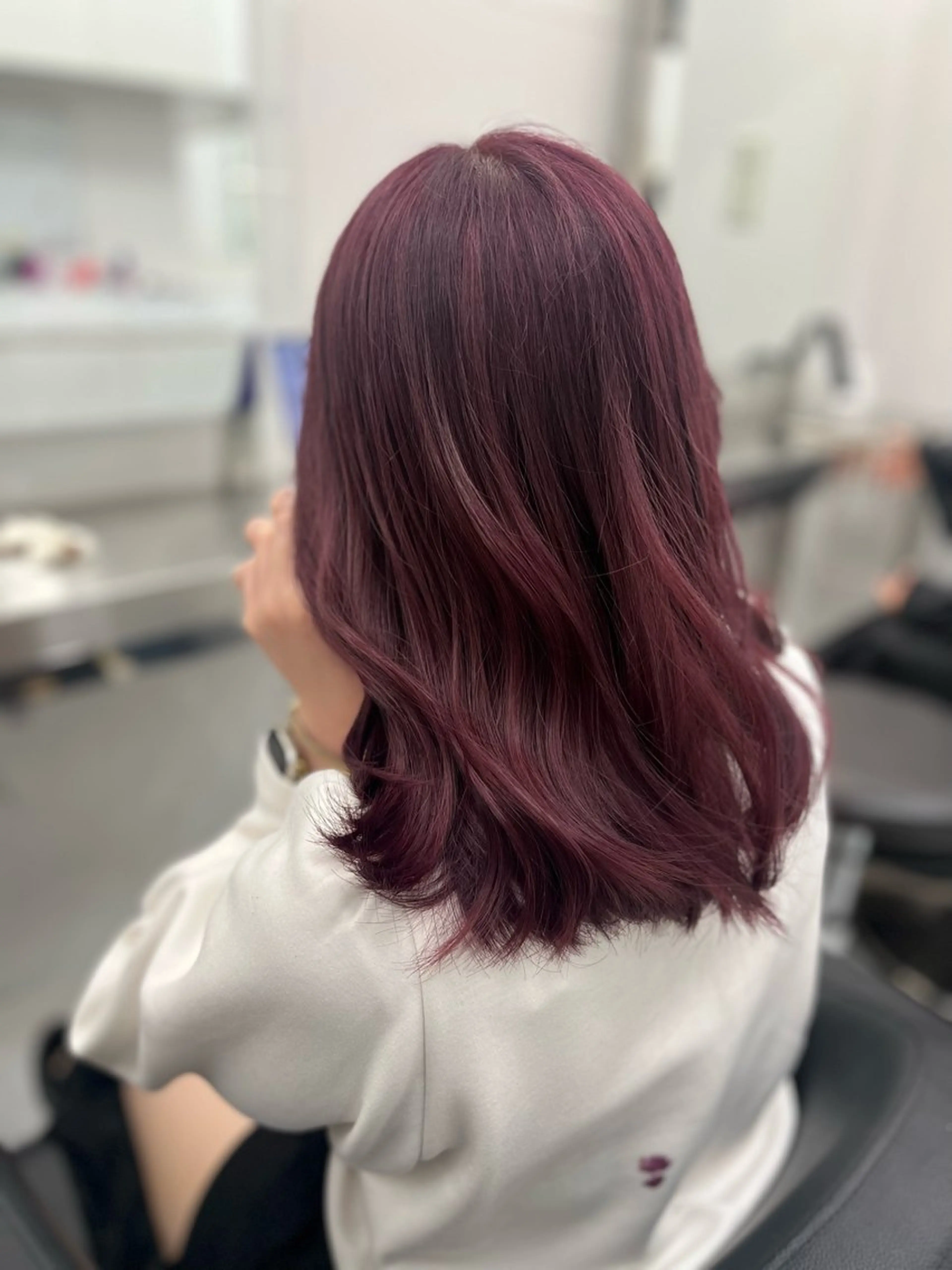 セミロング カラー ヘアアレンジ ヘアカラー トリートメント 愛されカラー🩷 はるなのヘアスタイル