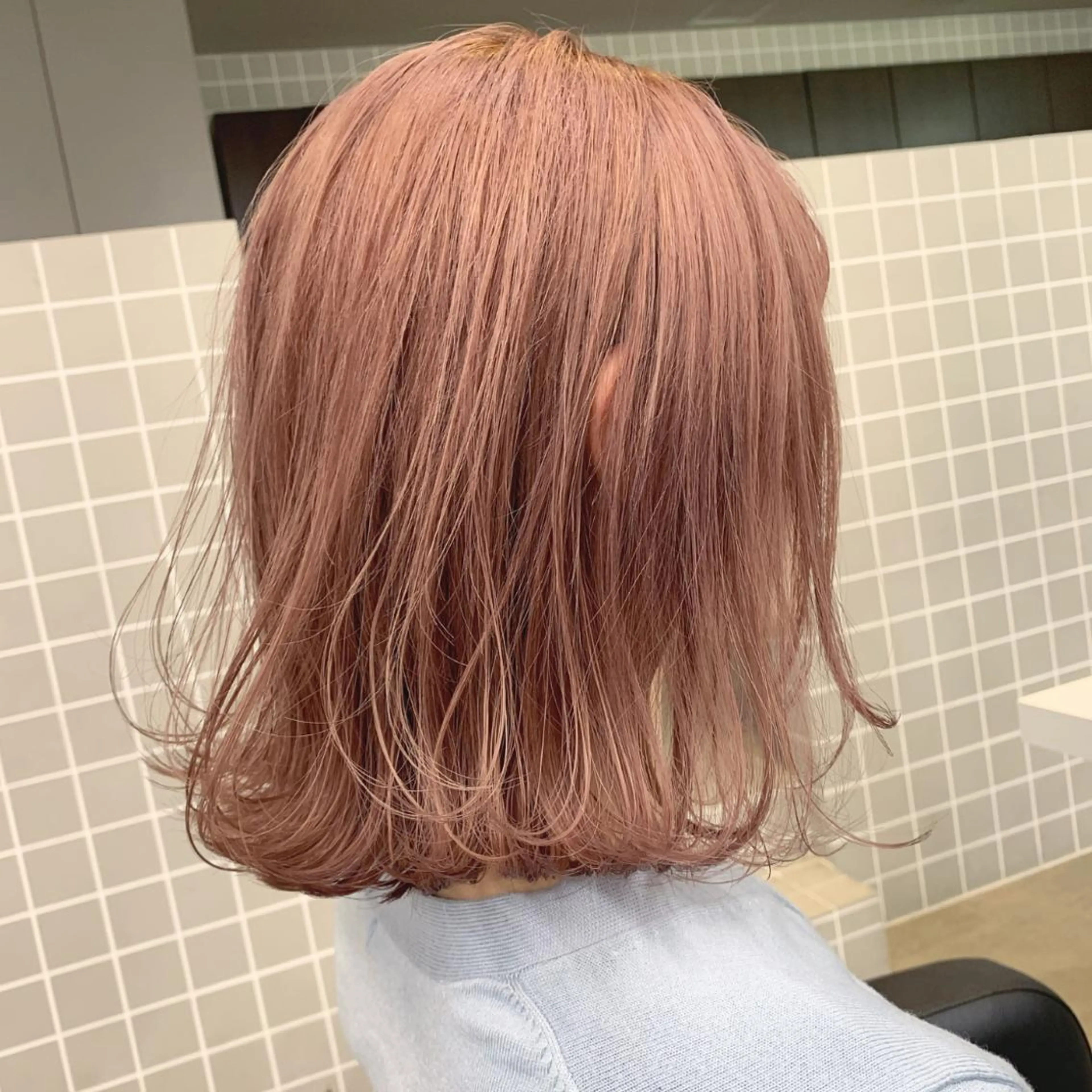 ショート カラー ヘアアレンジ ベージュカラー ピンクカラー ピンクベージュ 美髪矯正/透明感カラ ー🫧YUUKI🫧のヘアスタイル
