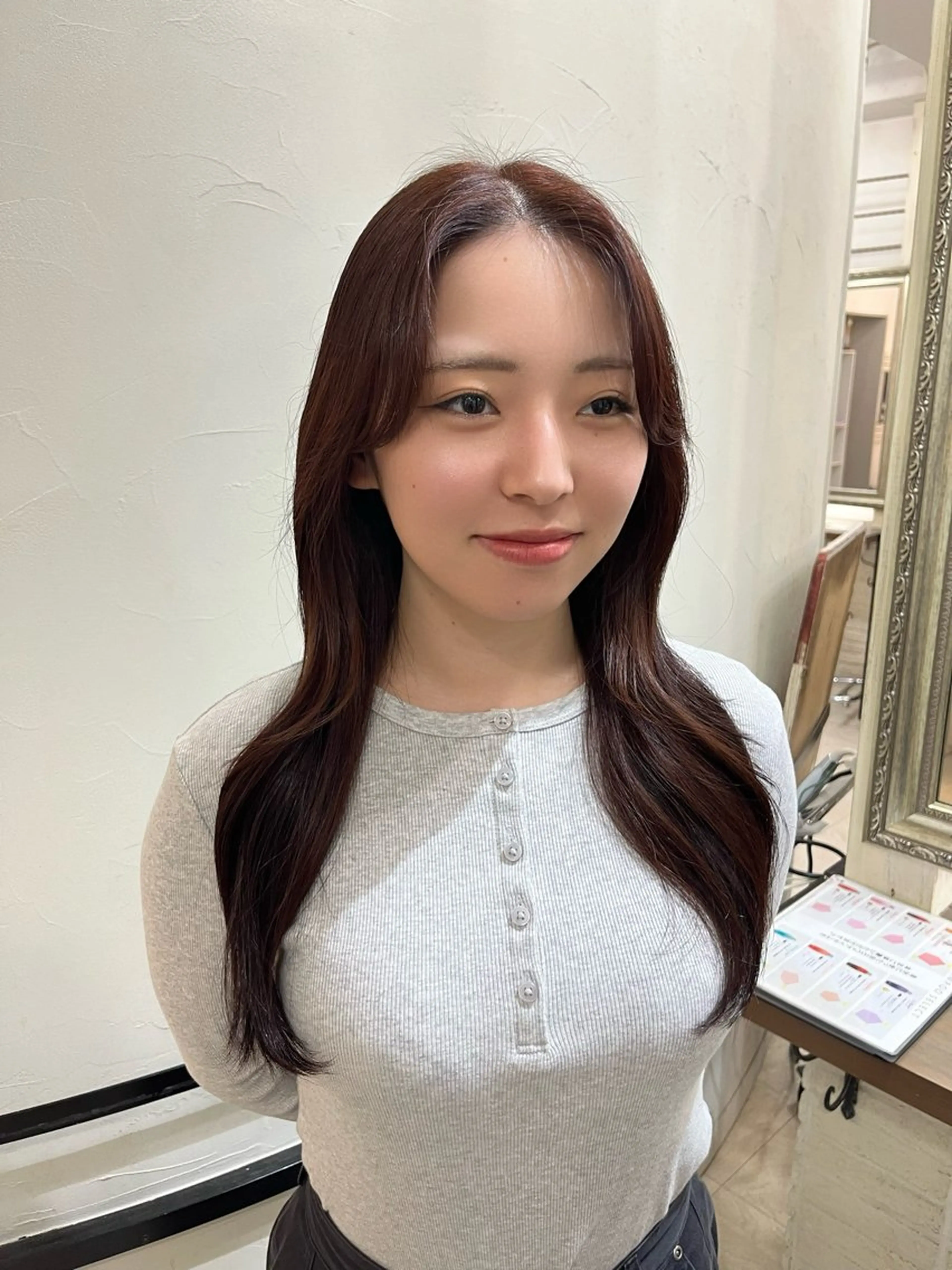 【ダントツ人気💖】【minimo限定割✨】透明感ワンカラー➕カット➕選べるAujuaトリートメントの写真