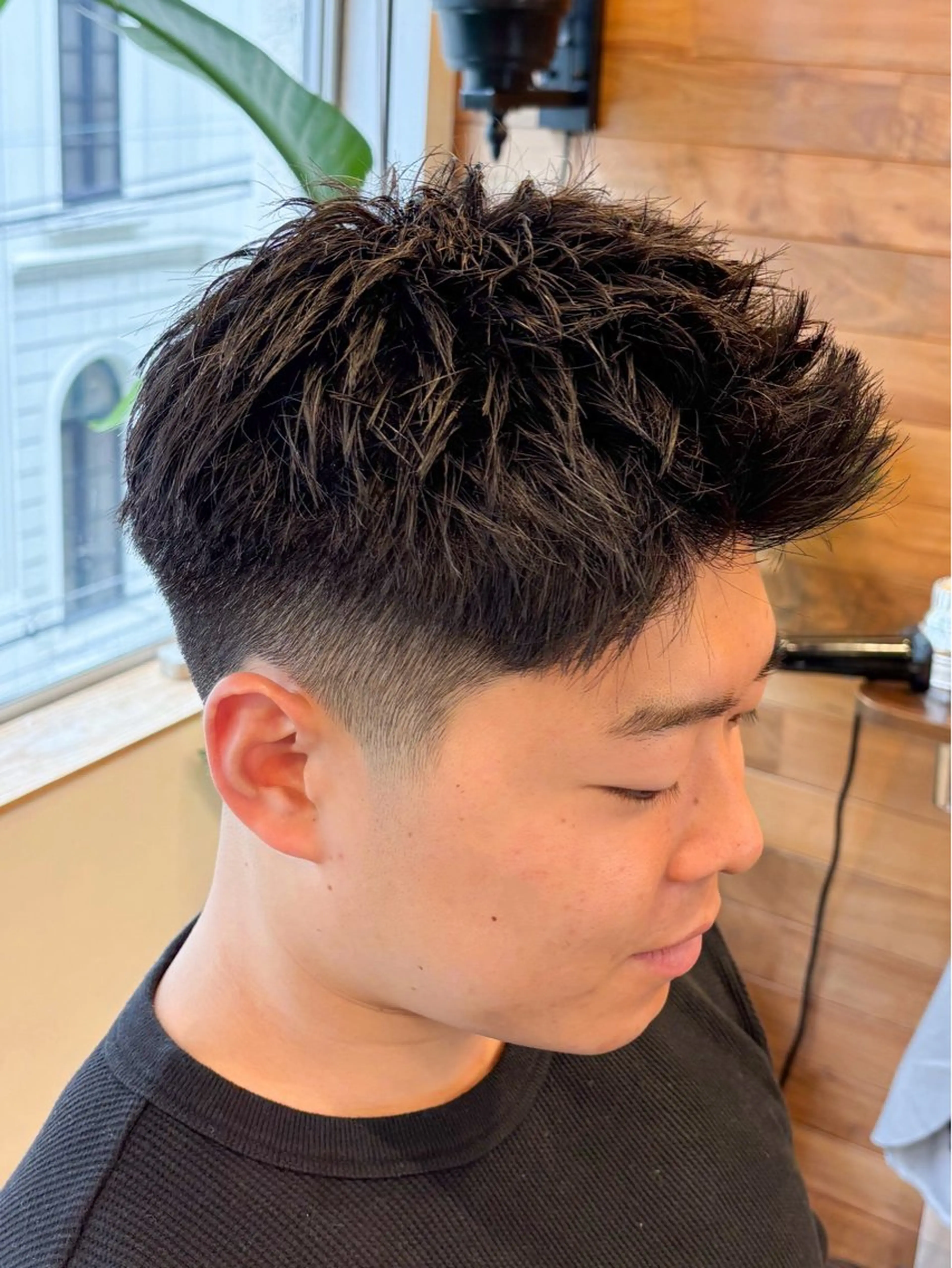 ショート パーマ メンズ スパイキーショート ショートヘア カット 三宮メンズカット ヨシイッキのヘアスタイル
