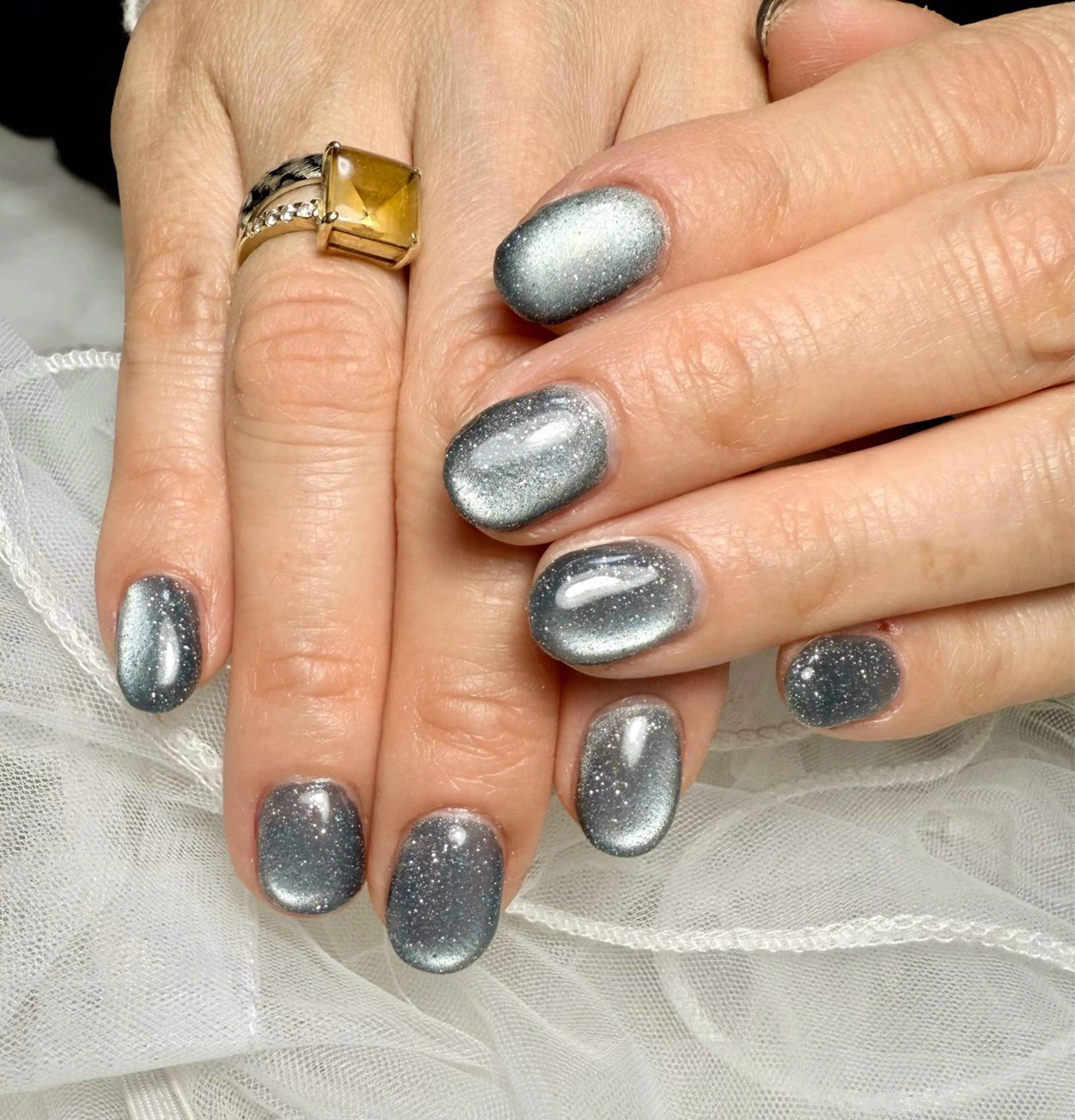 ネイル アートネイル チークネイル フラッシュネイル フラッシュマグ フレンチネイル Mai’s nailのネイルデザイン