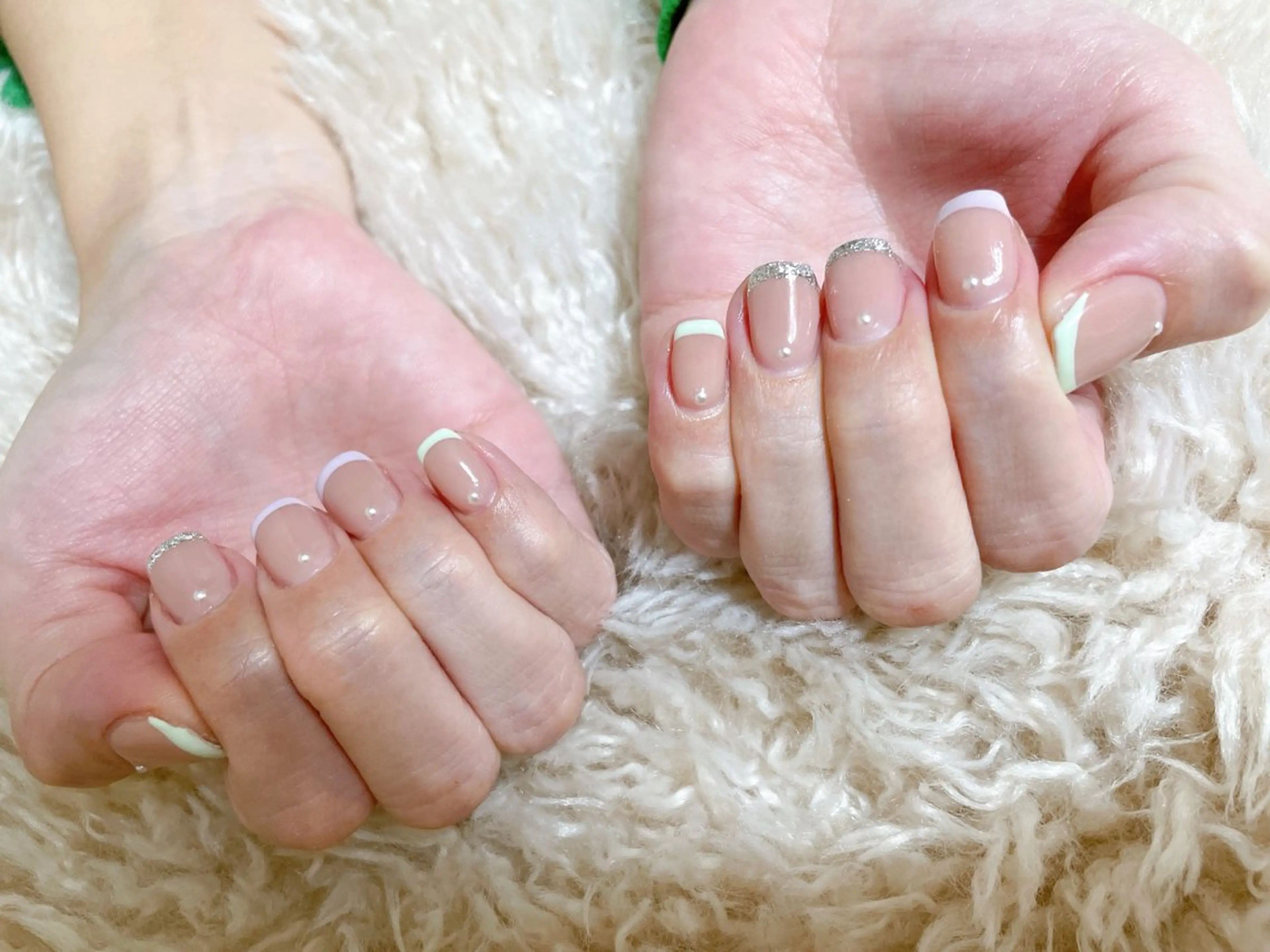 ネイル ジェルネイル 韓国ネイル パラジェル kikinail 溝の口のネイルデザイン