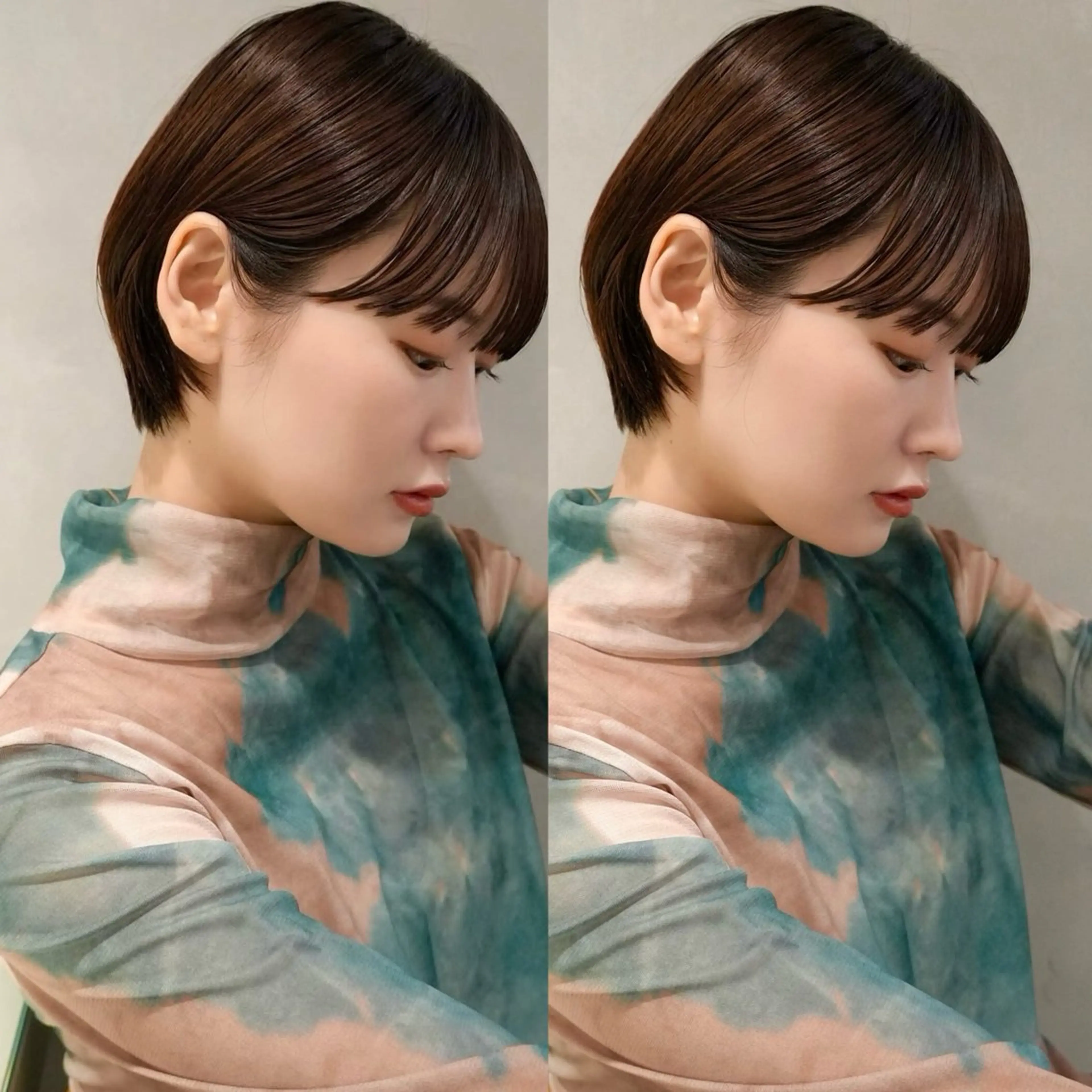 ショート カット ヘアカラー 骨格診断で絶対可愛い ✨丸みショート✨凌弥のヘアスタイル