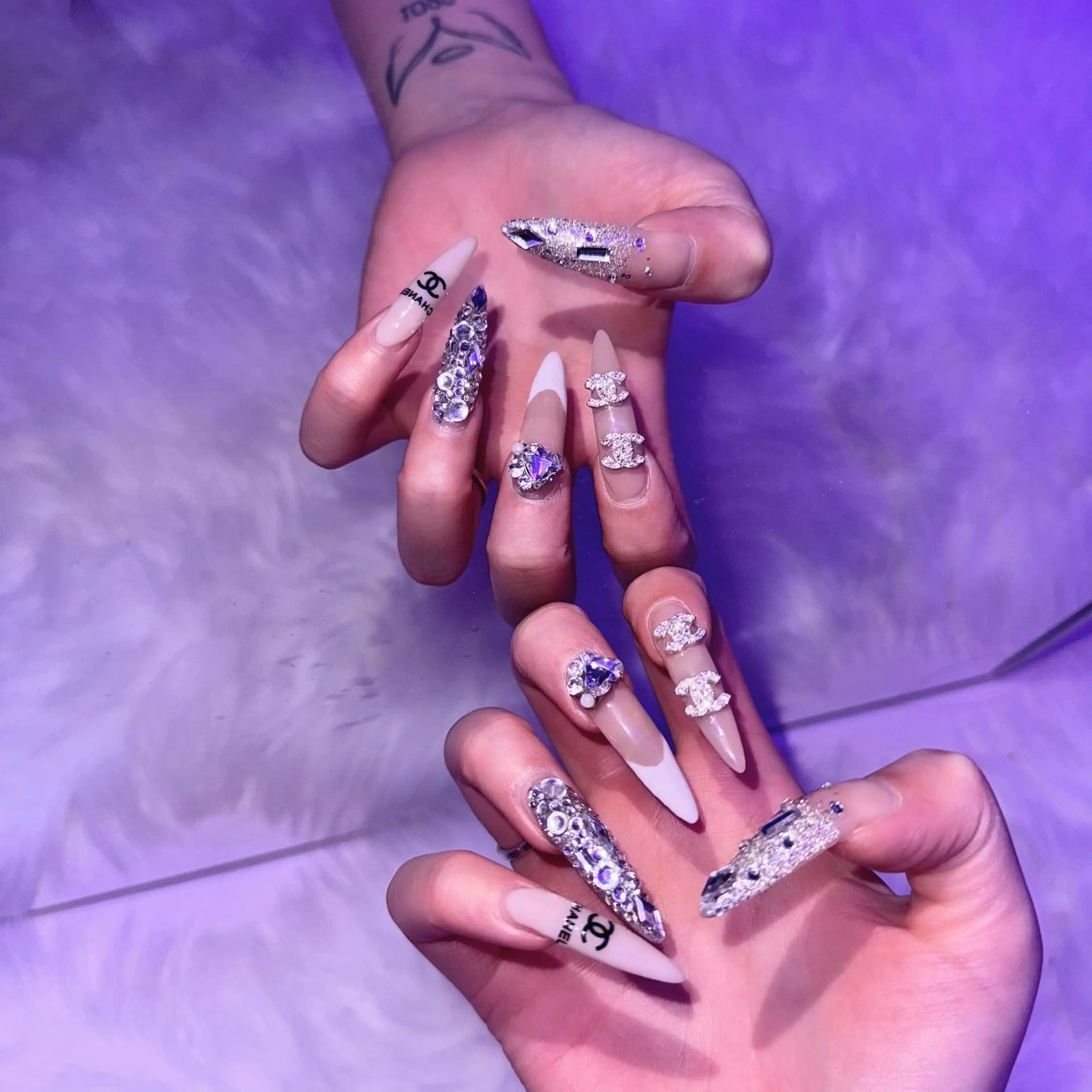 〈持ち込みデザイン オフなし〉チップ長さ出し10本込の写真