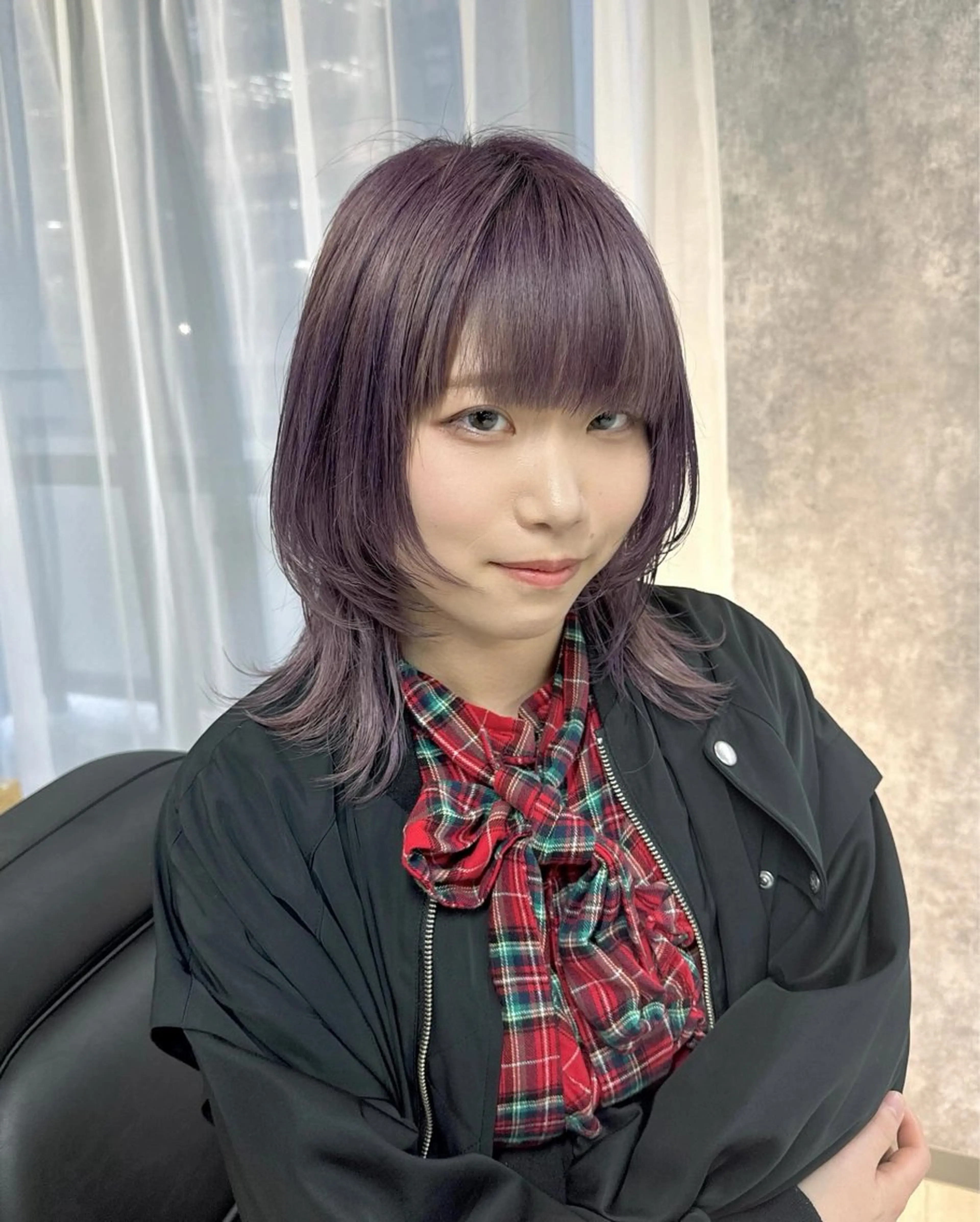 ミディアム カラー ブリーチ ケアブリーチ ダブルカラー イヤリングカラー ハイトーンカラー 【.ico】心斎橋/ ウルフ/飛田ゆうきのヘアスタイル