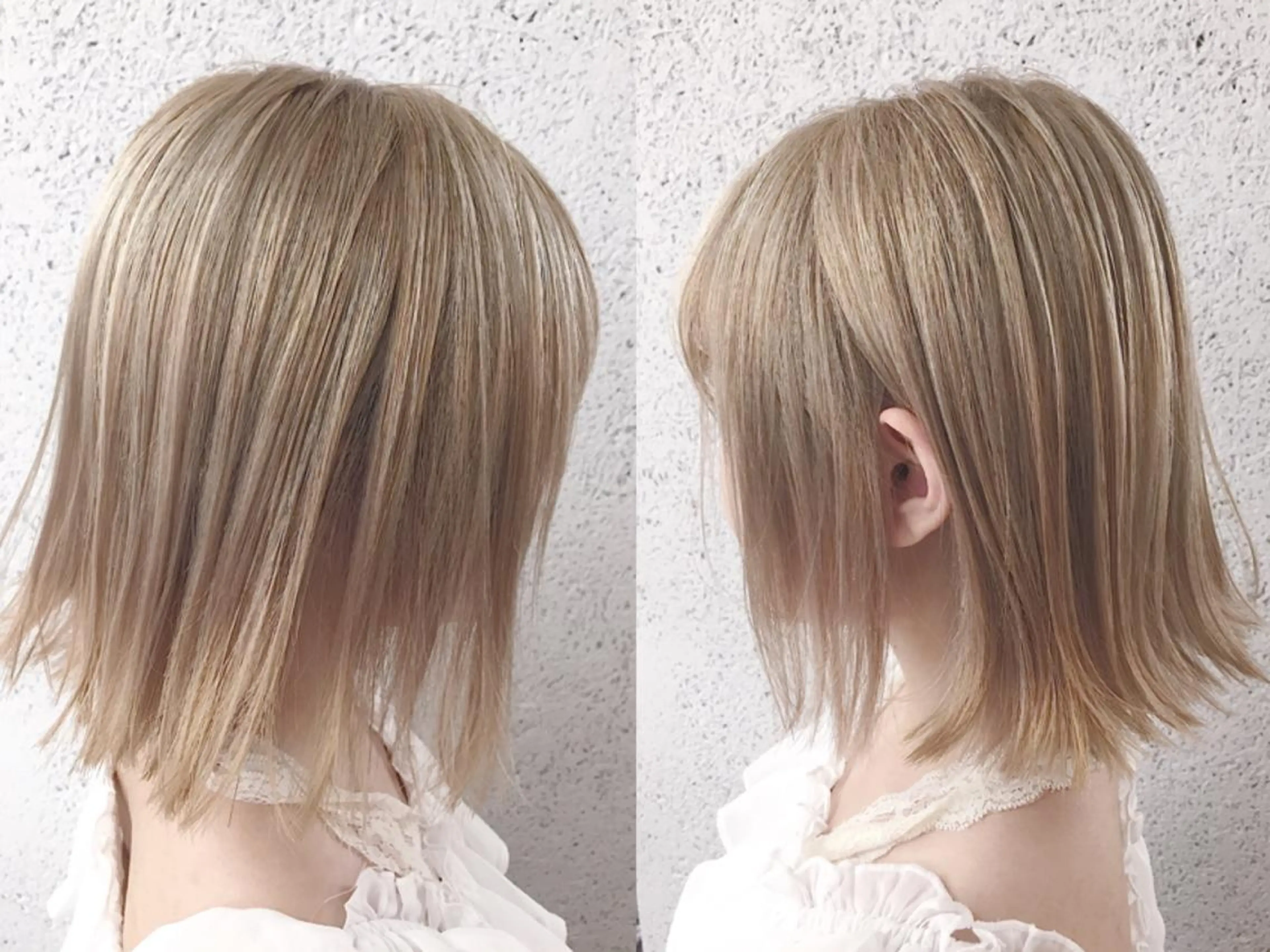 ミディアム カラー ヘアアレンジ ベージュカラー ブリーチ ケアブリーチ ミルクティーベージュ ヘアカラー トリートメント ヘアセット ✨ハイクオリティ✨ 山本香也のヘアスタイル