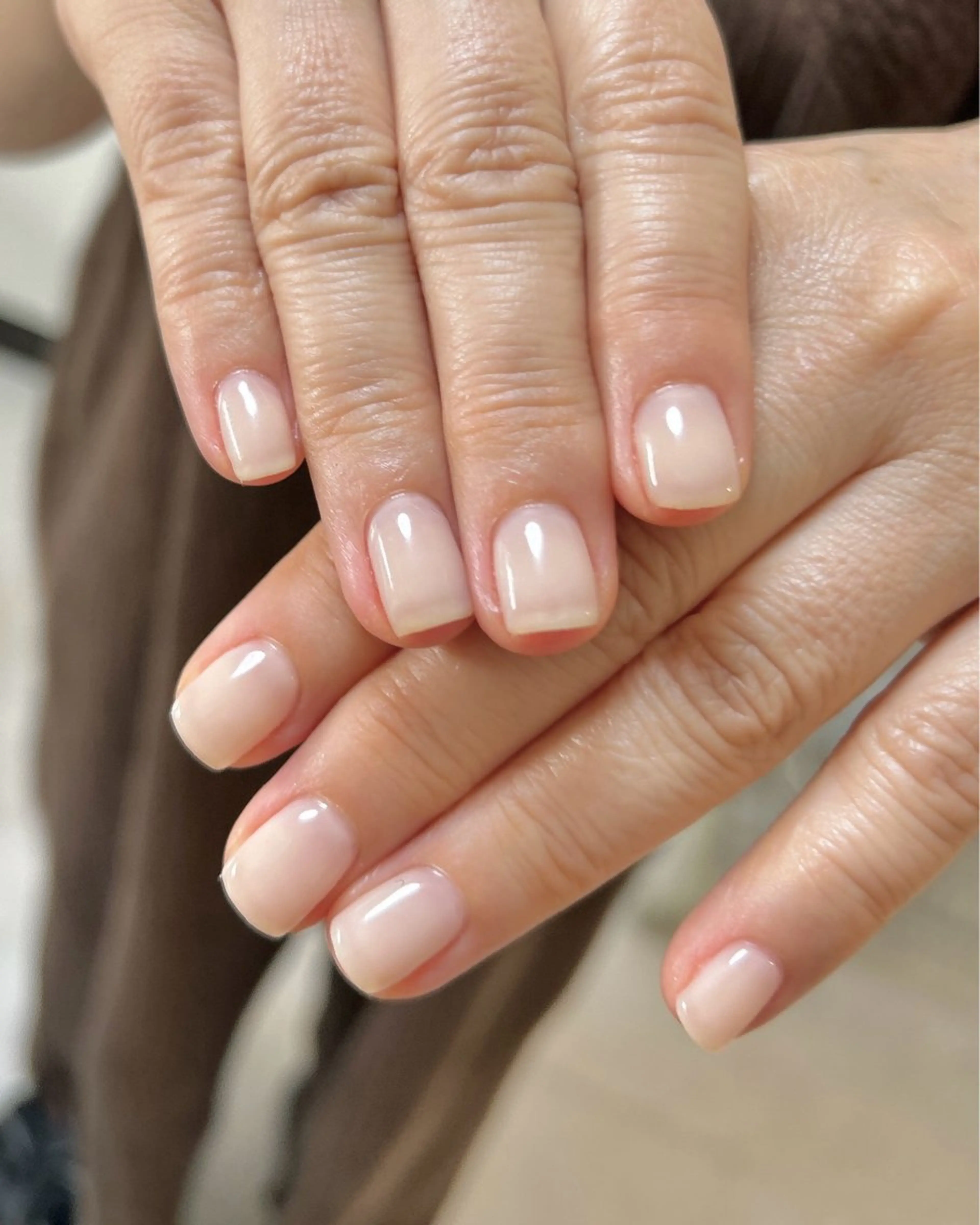 ネイル ワンカラーネイル ハンドネイル ten nail salon　かえでのネイルデザイン