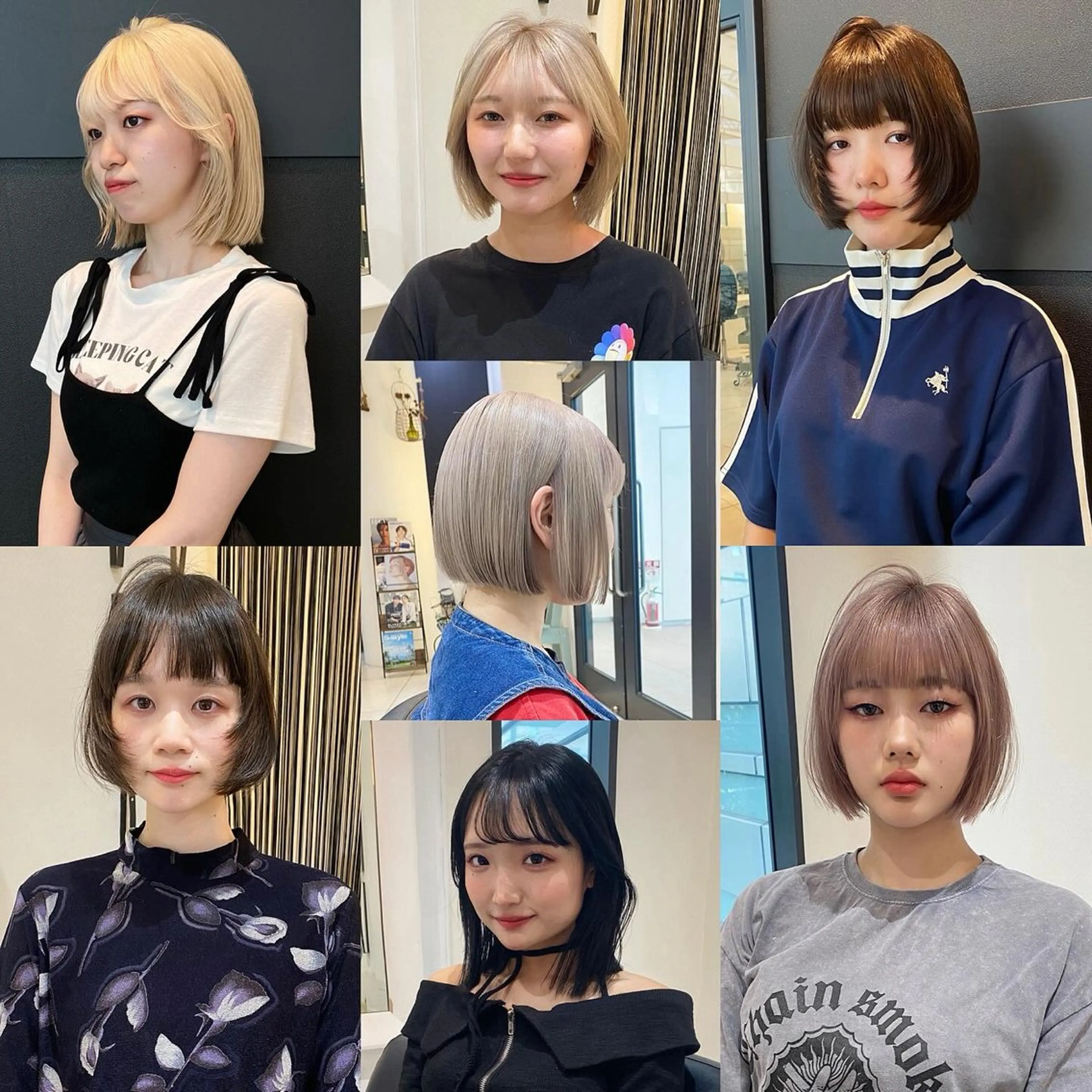 ショート カラー パーマ ボブ カット ヘアカラー トリートメント mai / linoah˚✧のヘアスタイル