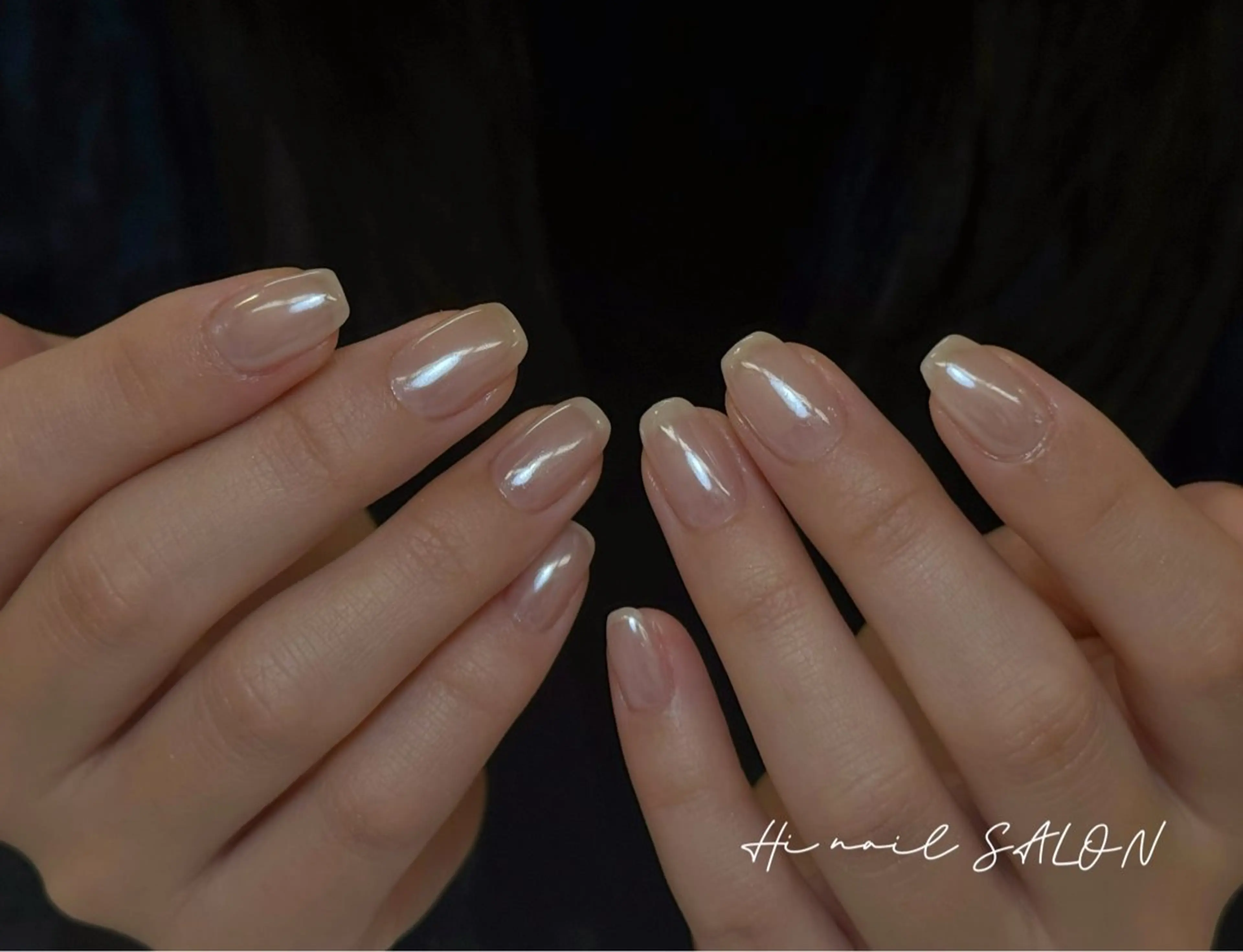 ネイル チークネイル フレンチネイル 韓国ネイル マグネットネイル 持ち込み ハンドネイル Hi nail🎀 池袋kozueのネイルデザイン