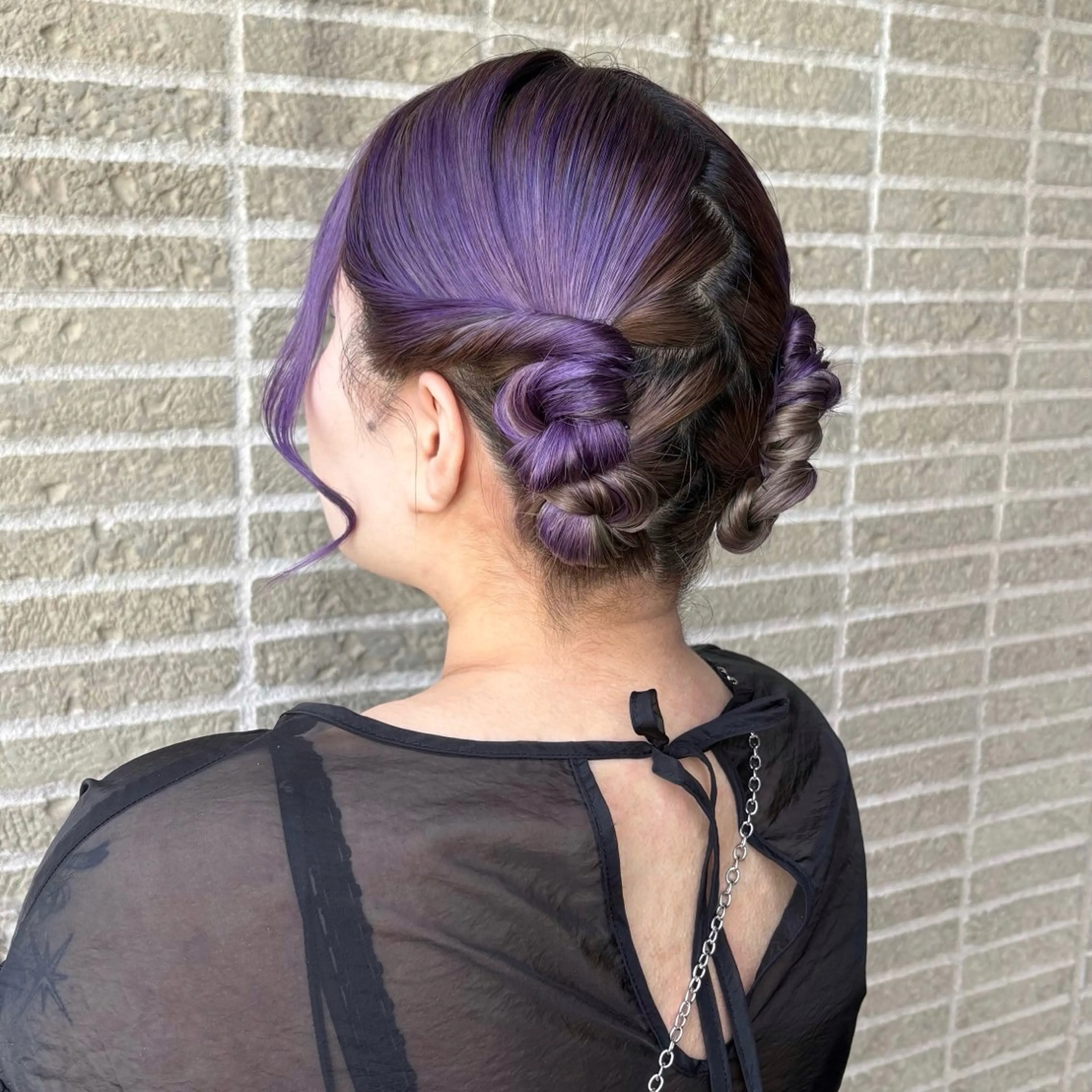 ミディアム ヘアアレンジ ヘアセット カットモデル/ セット/宮里心香のヘアスタイル