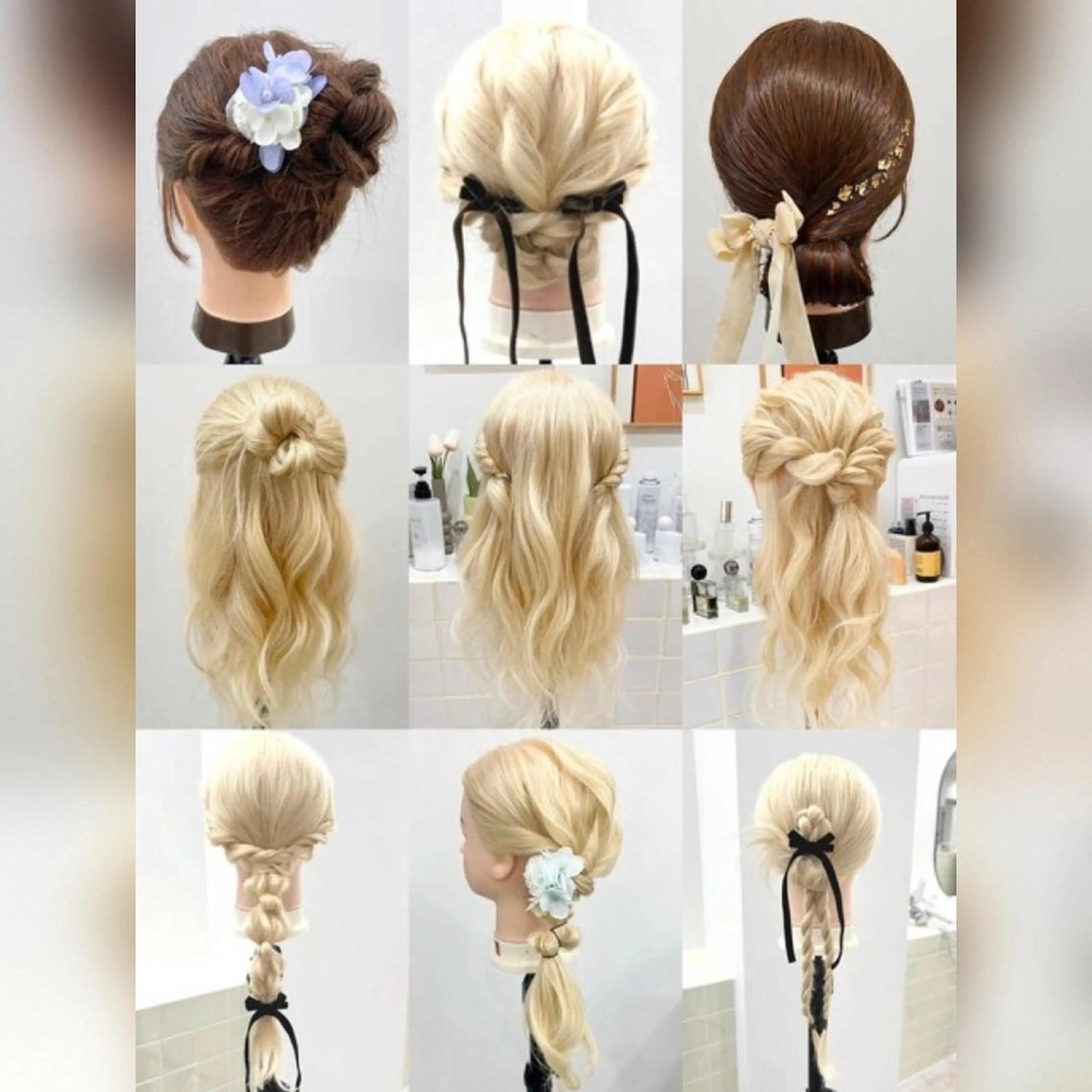 【選べる9種類】ハーフアップorヘアアレンジ30分コースの写真