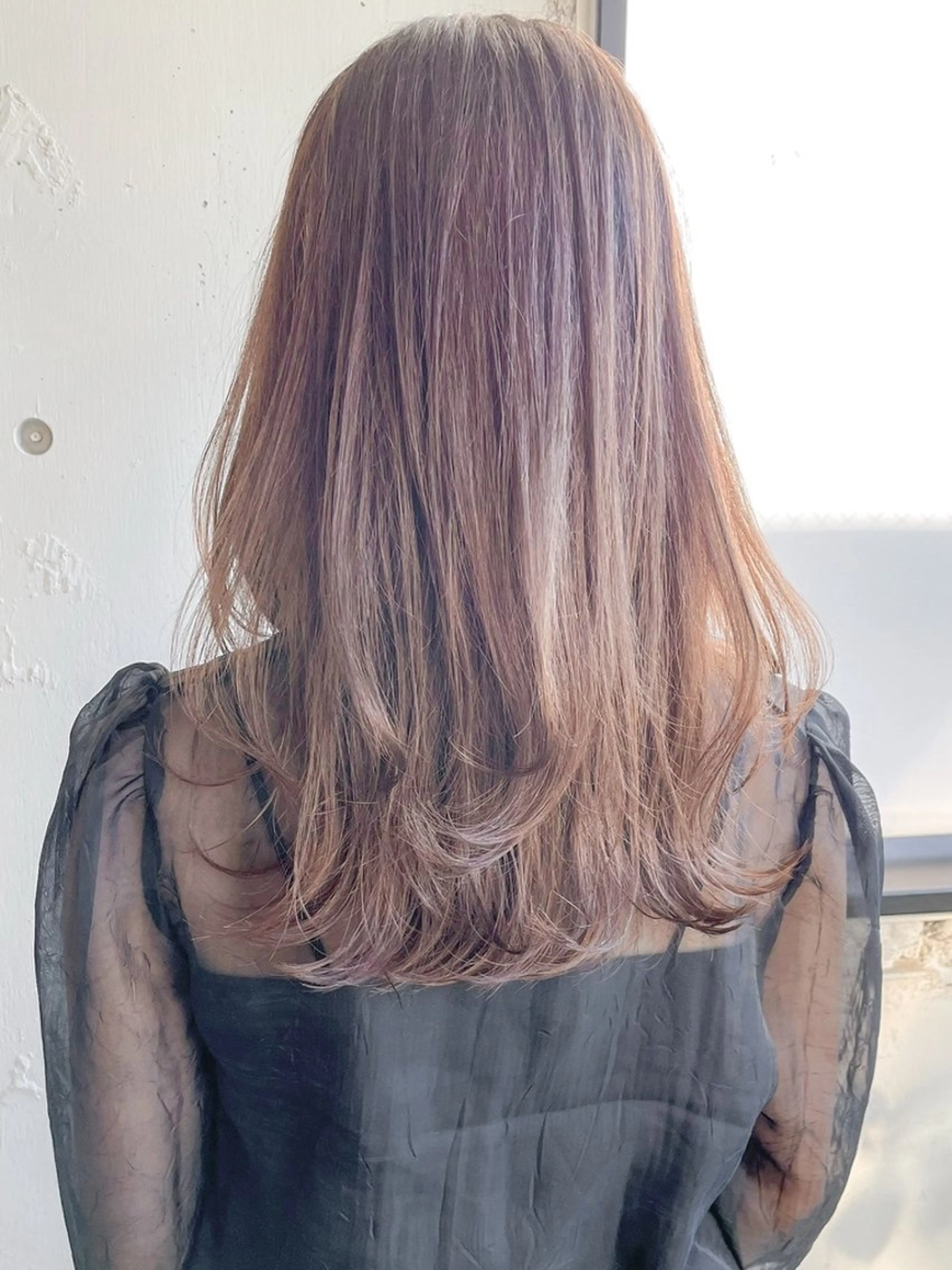 セミロング カラー Agnos青山/ yuuki🍒のヘアスタイル