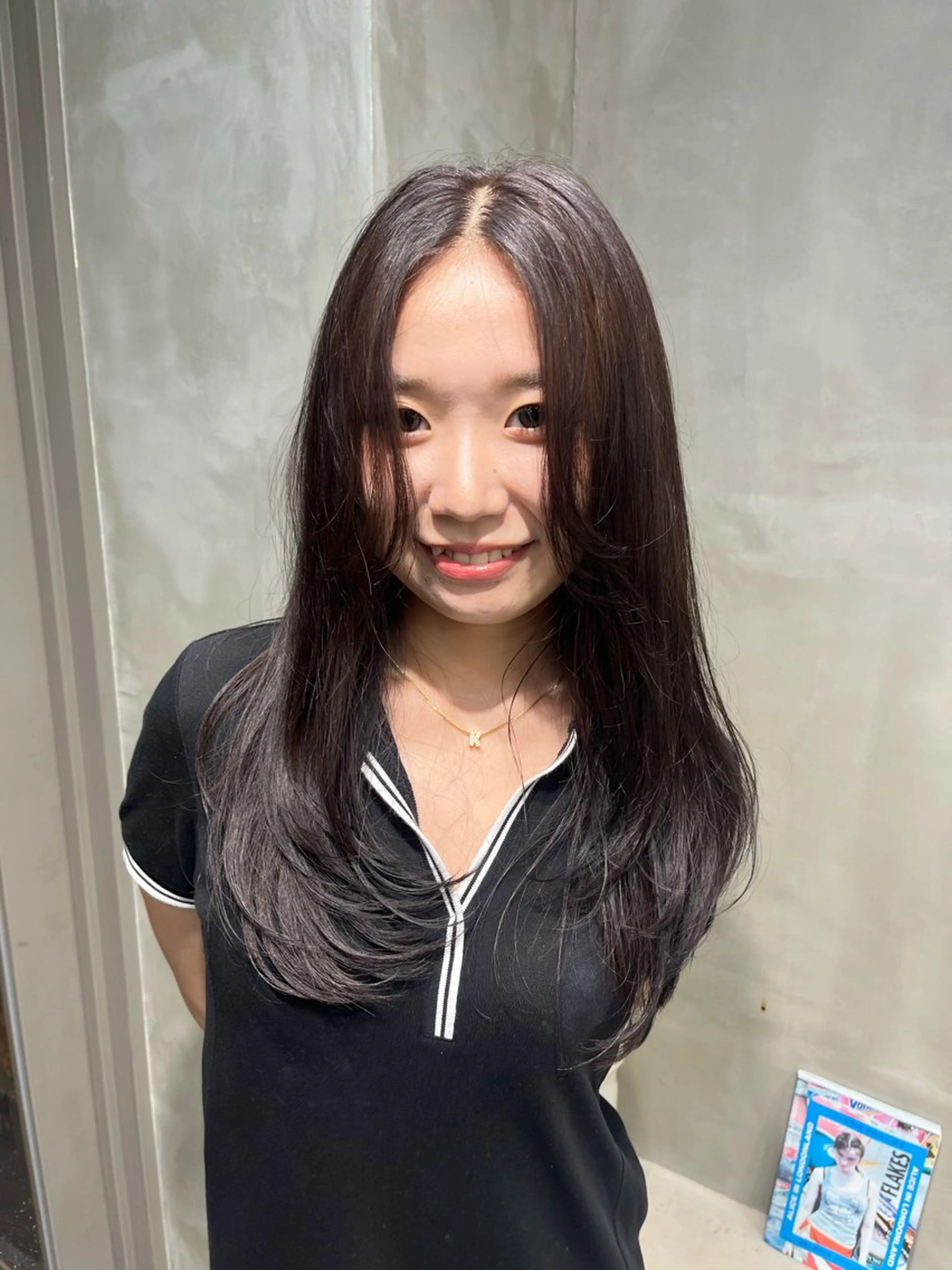 カラー アッシュ 透明感カラー トリートメント 韓国アンニュイ/ アミのヘアスタイル