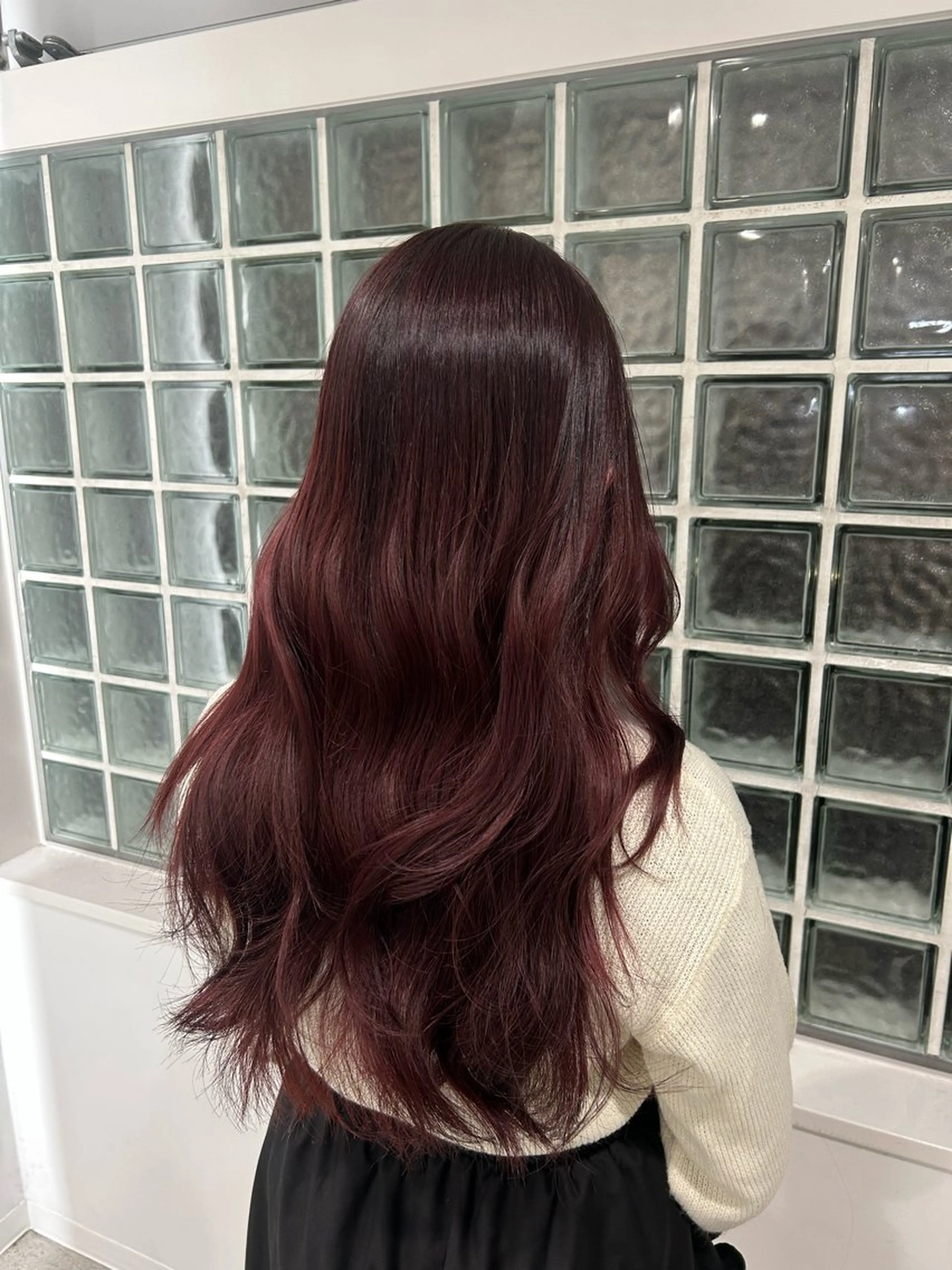 ロング カラー カット 縮毛矯正 愛結 暖色カラー🎀🩰のヘアスタイル
