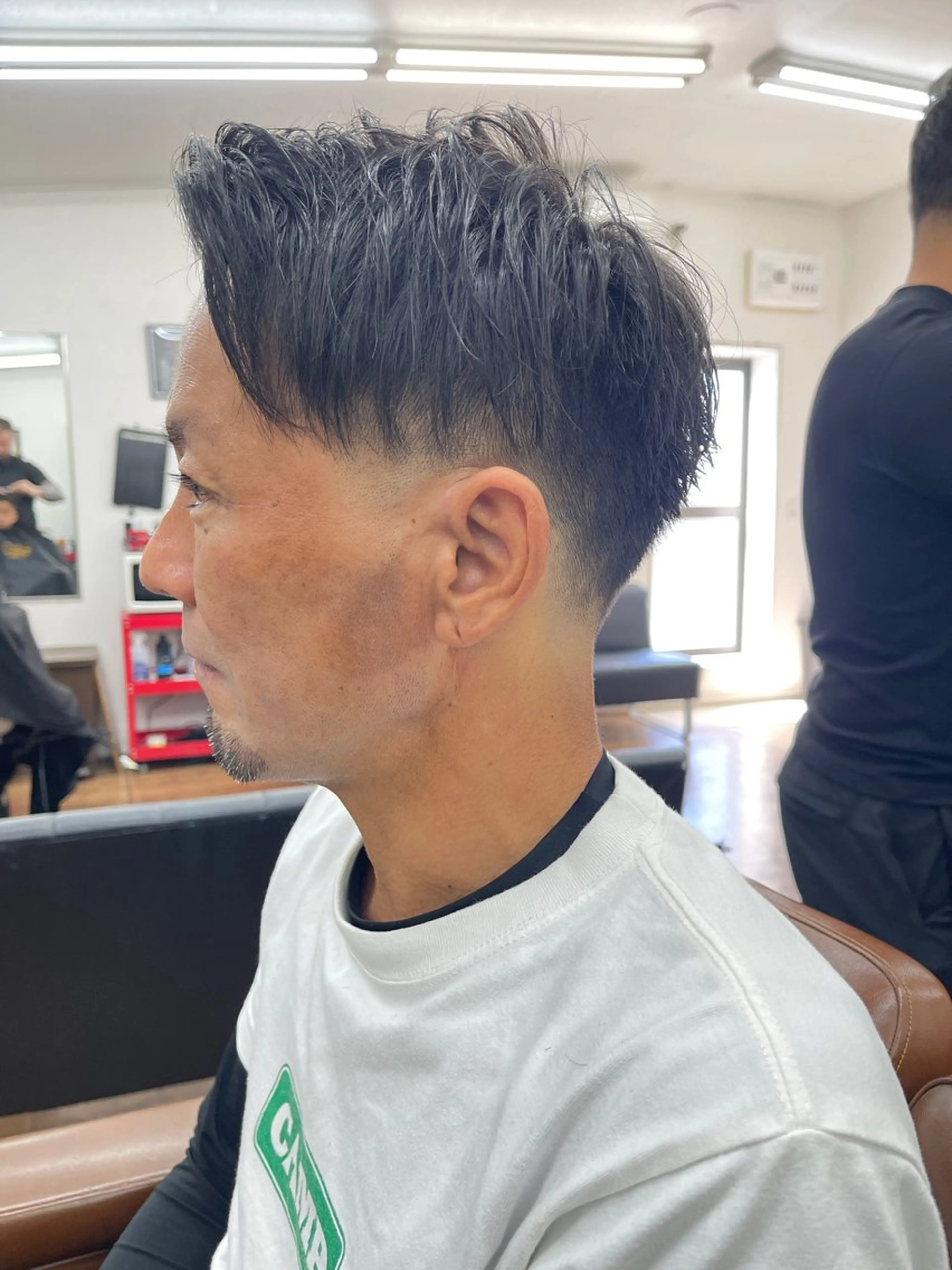 ショート メンズ カット 女性理容師 黒岩　さちのヘアスタイル