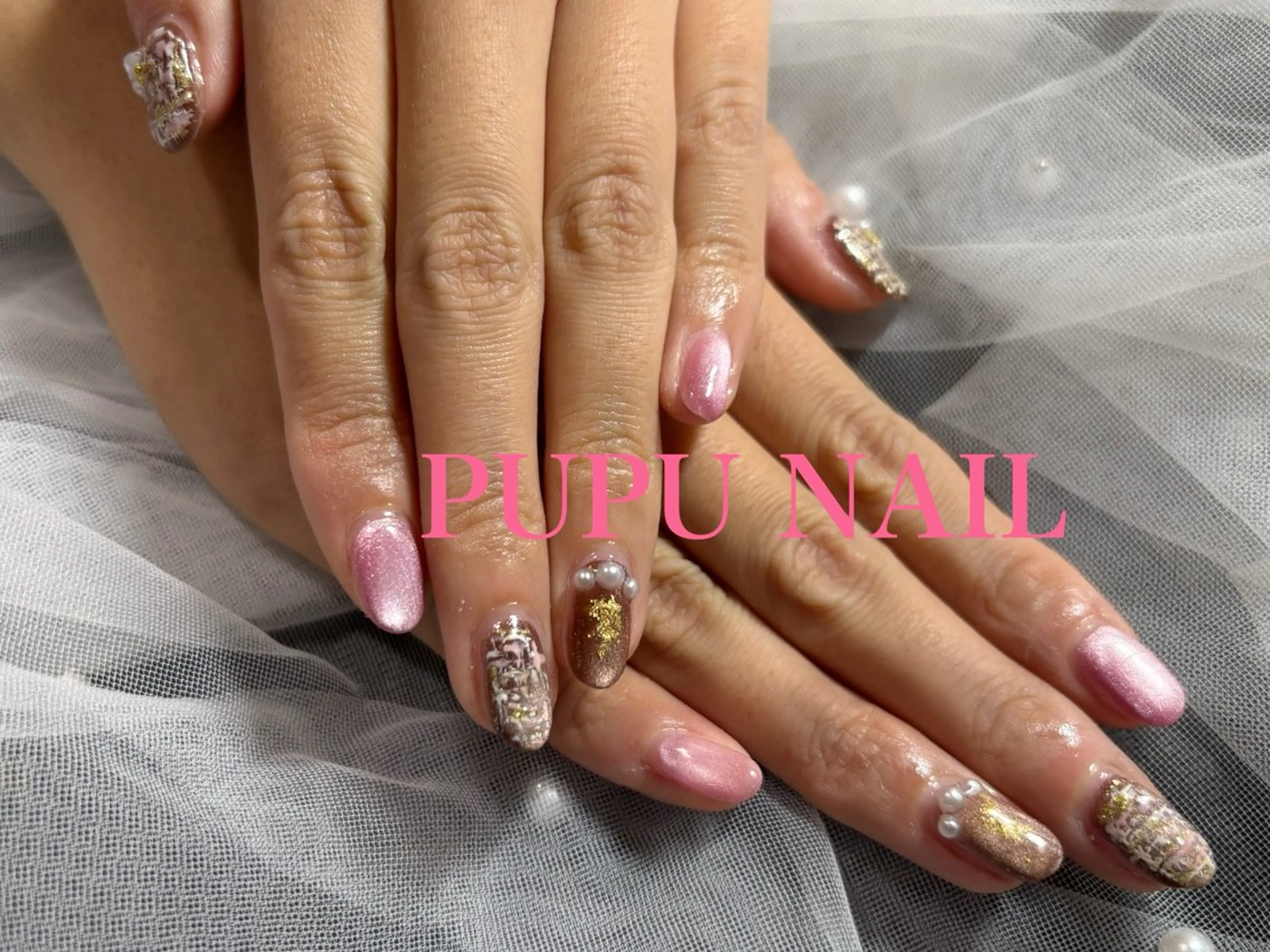 ミディアム ハンドネイル Re:Nail Formula所属・kido chieのネイルデザイン