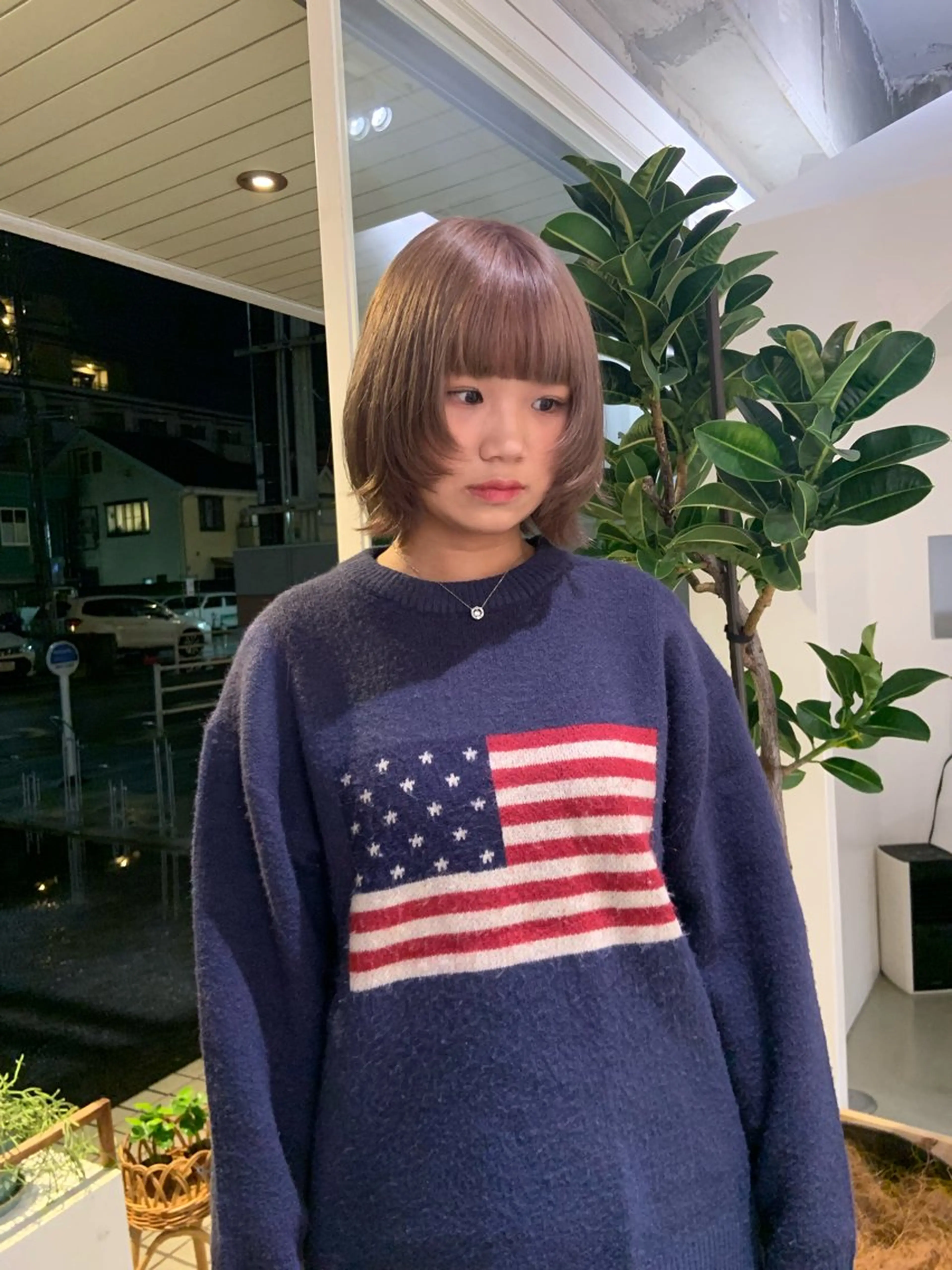 ショート mirai/レイヤー ボブ/デザインのヘアスタイル