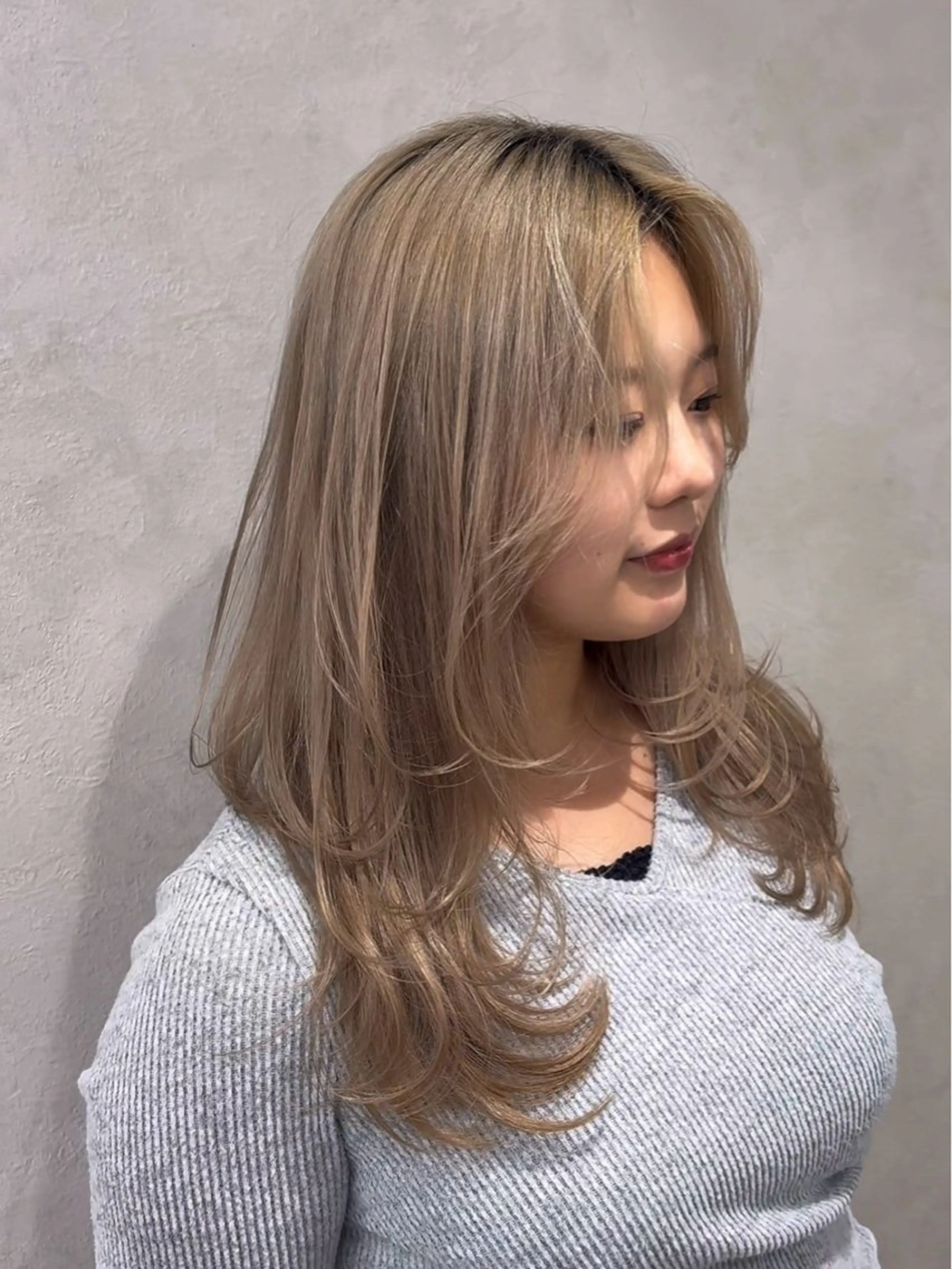 ロング ハッシュカット ハイレイヤー 韓国風ヘア レイヤーカット Yuta✂︎ 韓国レイヤー🪽のヘアスタイル